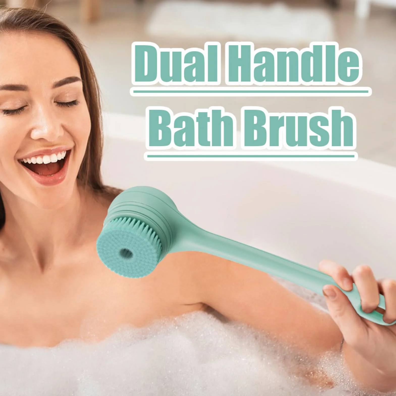Spazzola elettrica per il corpo, Spazzola elettrica per il bagno | Scrubber per corpo con spazzole per bagno e con ricarica USB impermeabile | per la schiena a bat