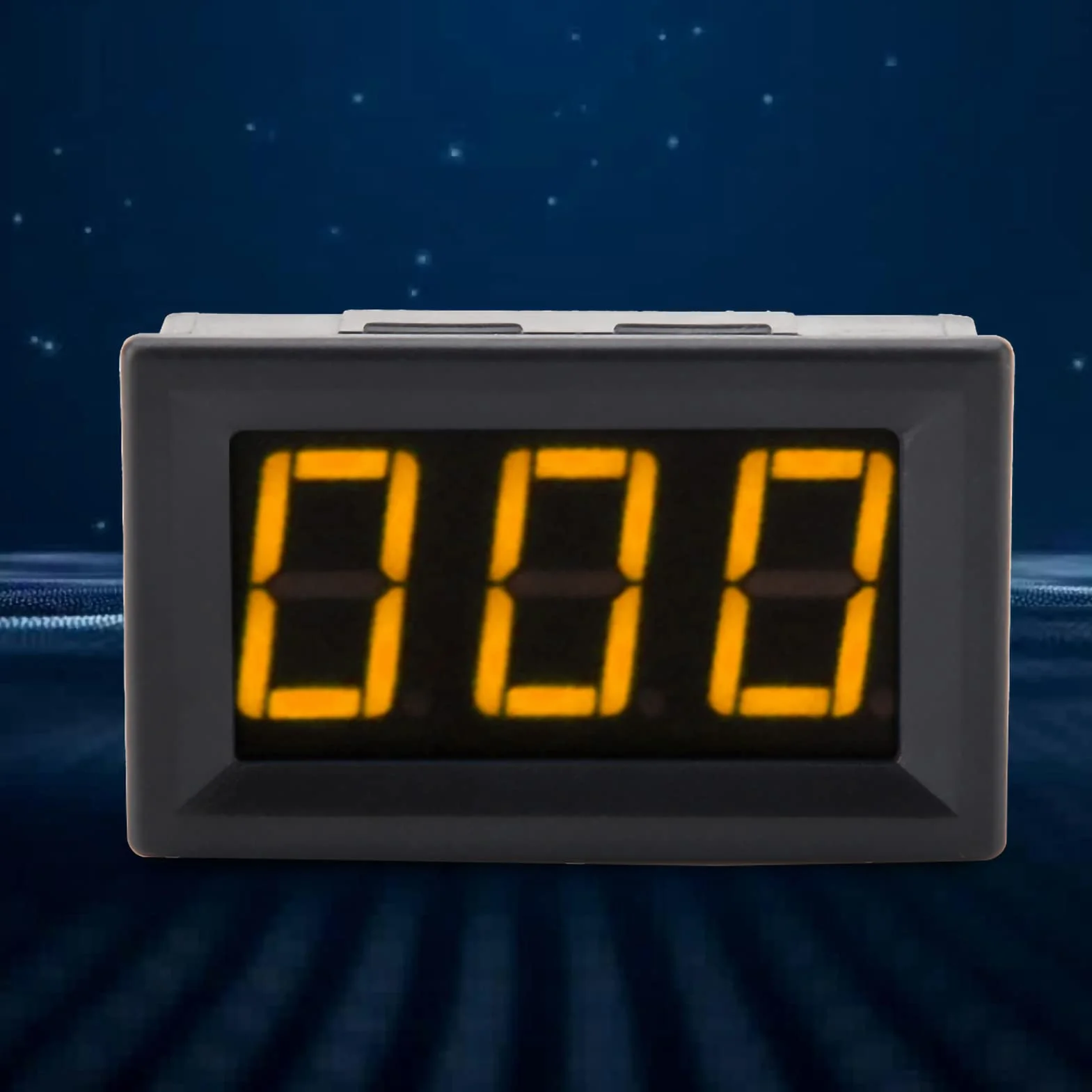 Amperometro digitale Alta precisione 3 cifre Modulo rivelatore di corrente Amp Monitor di misurazione Pannello di misurazione DC 0-1A (Giallo)