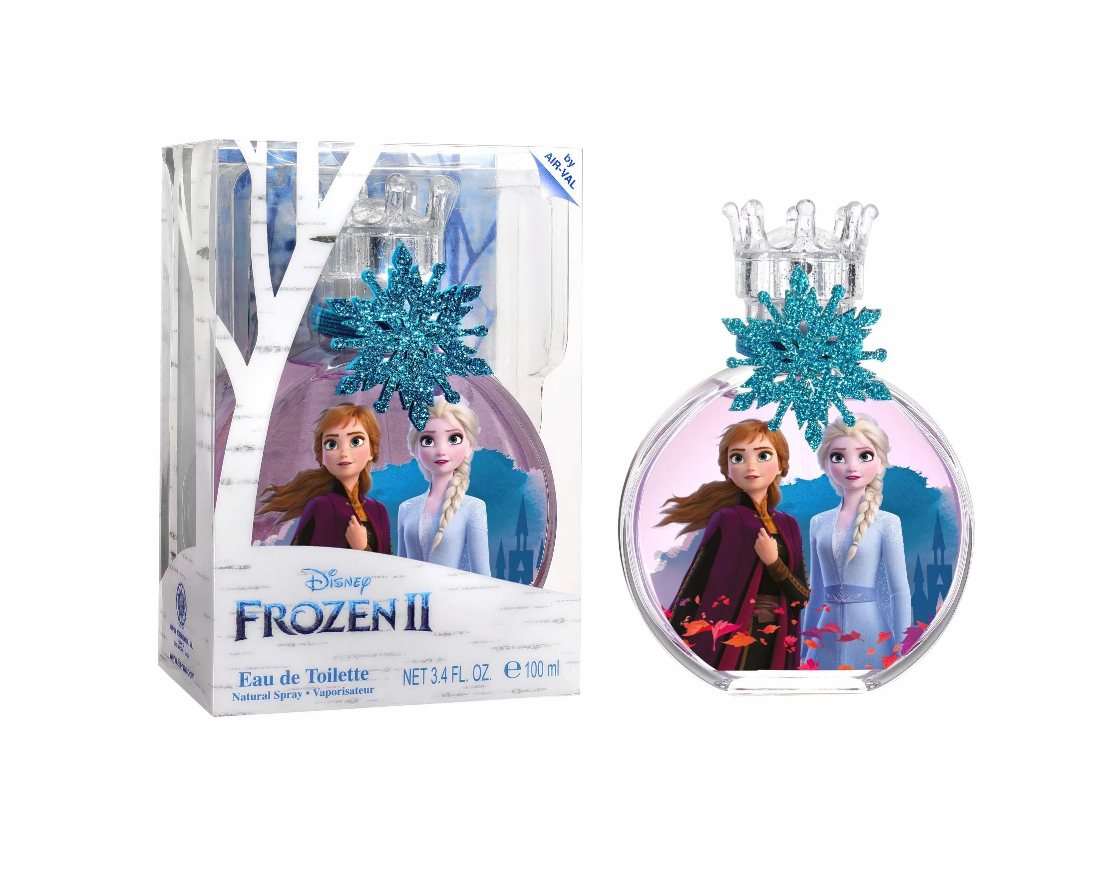 Air-Val Frozen 2 Eau De Toilette Perfume For Children + Charm, 100 ml