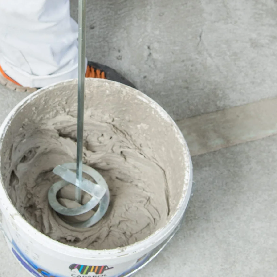 Frusta Miscelatrice da Cantiere 80 x 400 mm – Pala Impastatore Edile per Vernici e Malte con Gambo HEX 8 mm in Acciaio Zincato