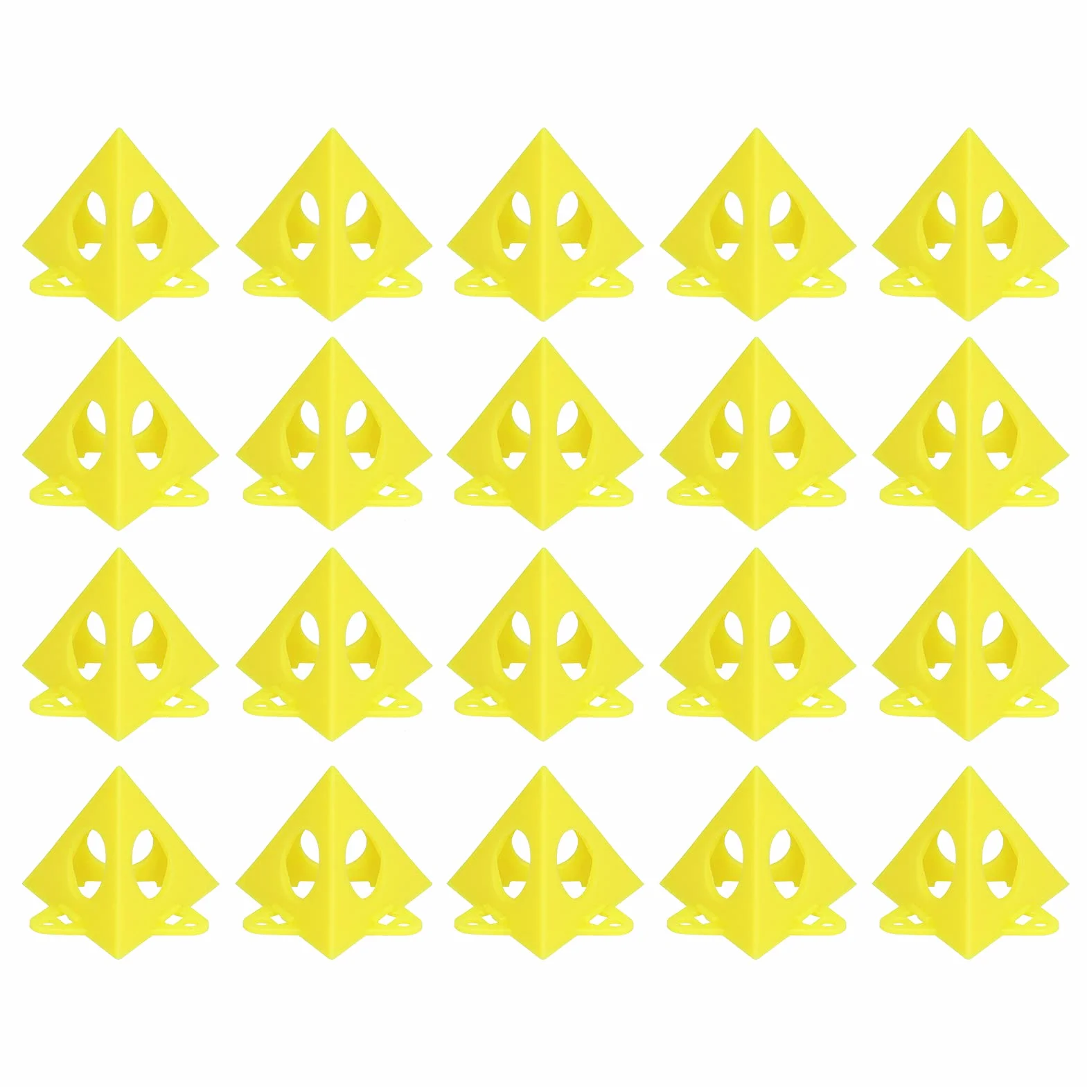 Supporto a Piramide di Pittura 20 Pezzi, Piramide Stand Paint Triangle Stands Alzate Supporti Triangolari in Plastica per Tela