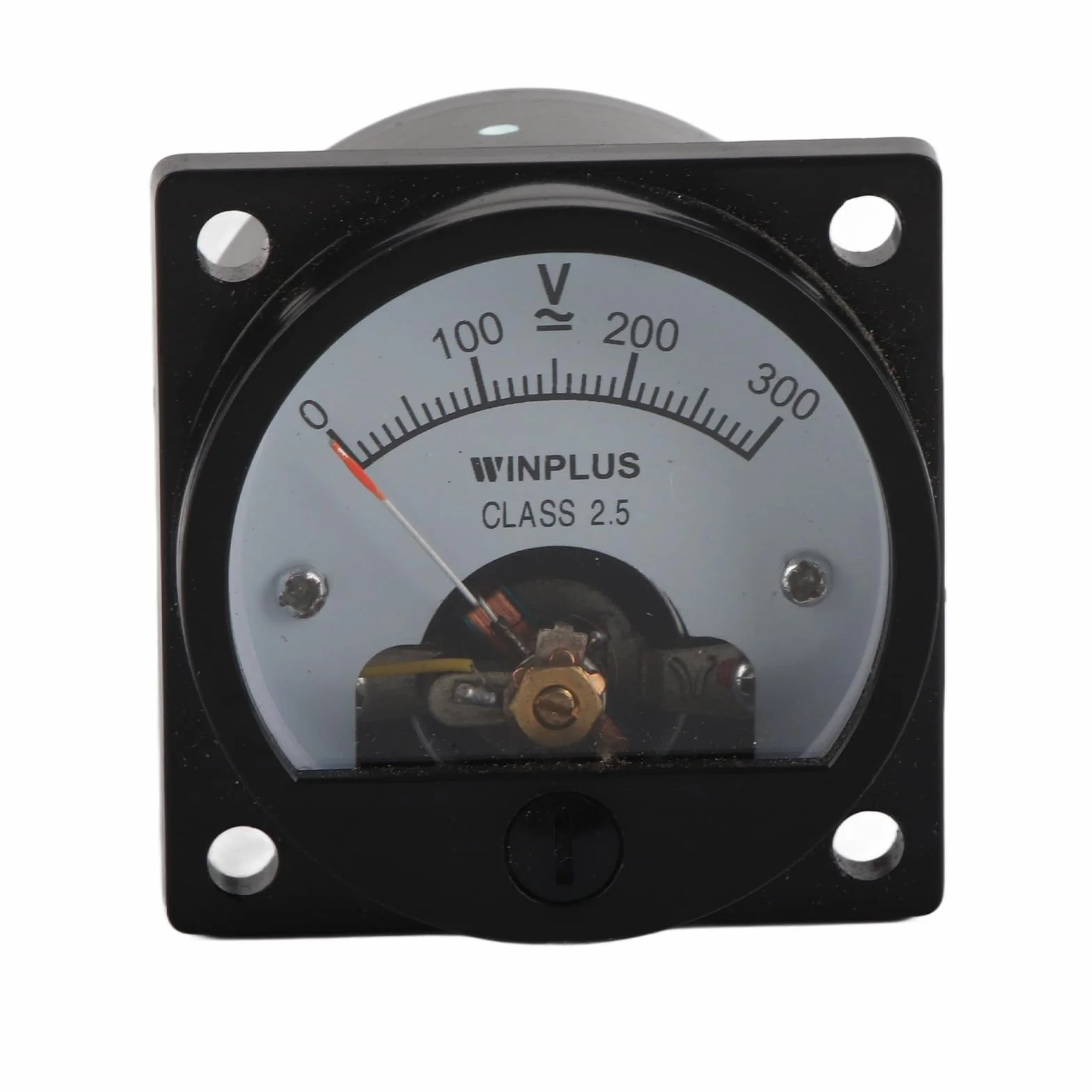 Voltmetro Analogico Pannello Quadrante Rotondo ABS SO‑45 AC 0‑300 V Nero