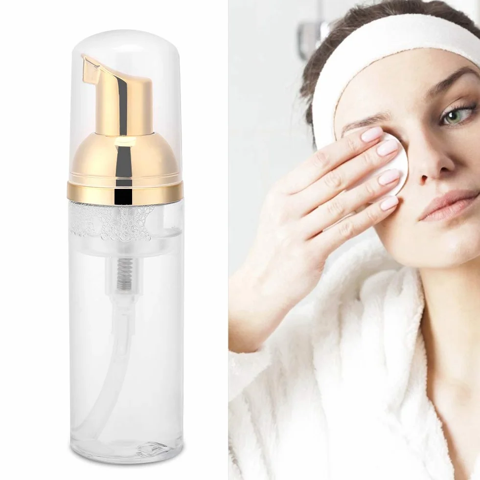 Schiuma detergente per ciglia, Extension per ciglia professionale Detergente per ciglia Strumento per lavarsi le ciglia Extension sicuro per uso quotidiano(Transparent Bottle)