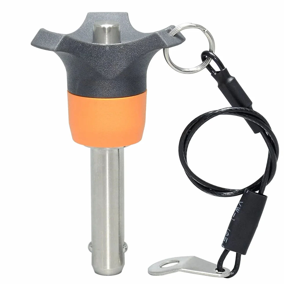 Perni di bloccaggio acciaio INOX M 1/4 pollici L 1.5 pollici, Perni autobloccanti a sfere a sgancio rapido