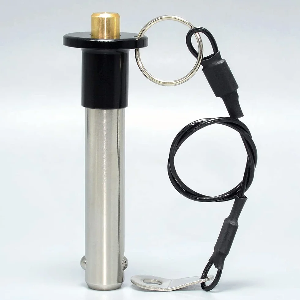 Perni autobloccanti a sfere acciaio inox M6 L40 mm - Perni di bloccaggio sicurezza sgancio rapido