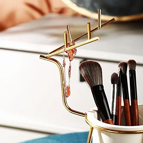 Porta Trucchi Organizer Trucco Pennello Stoccaggio Tubo Desktop Beauty Brush Brush Box Scatola di immagazzinaggio Sopracciglio Pettine Pettine Eye Shadow Spazzola Scatola di stoccaggio Benzina Conteni