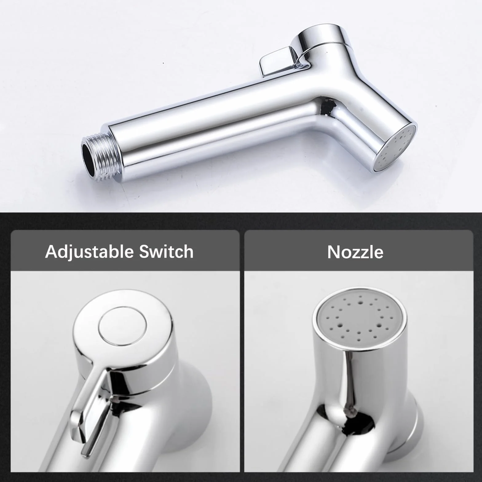 Spruzzatore per Bidet Portatile Doccetta Regolabile Igiene Personale Doccia Bagno WC