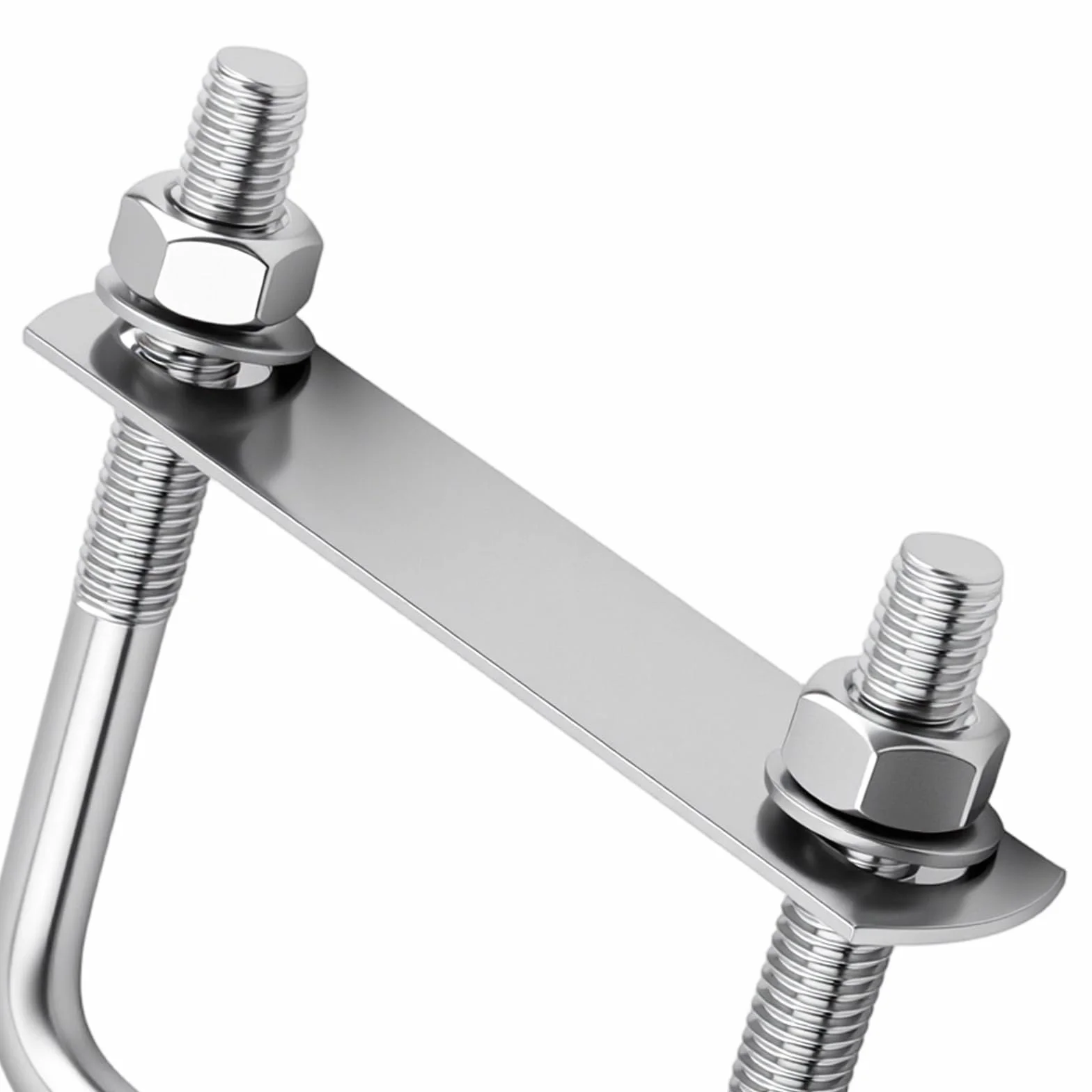 Acciaio inox viti da stiro M10 80x150 mm U M10 dadi rondelle morsetto U