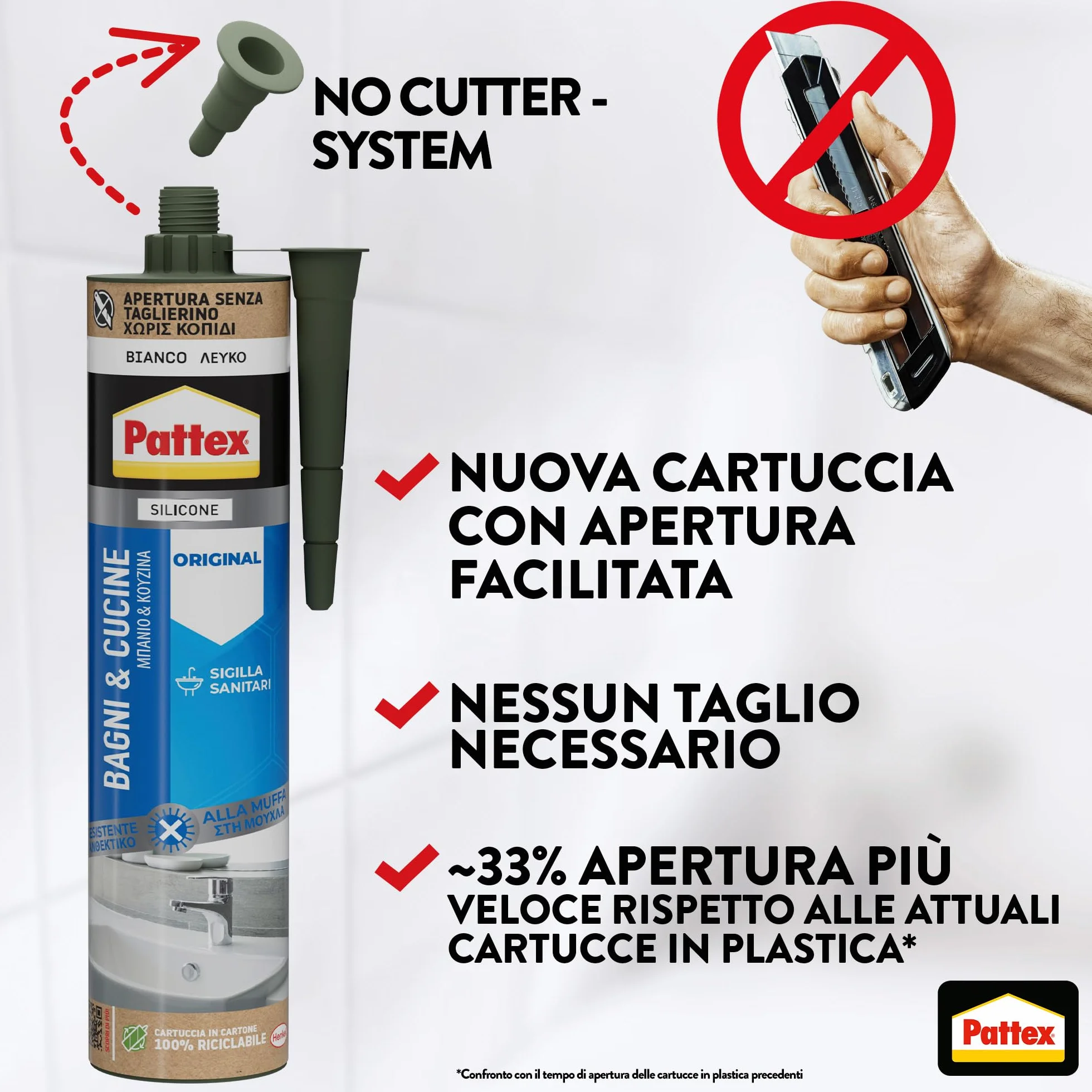 Pattex Siliconi Sigillante Bianco Henkel