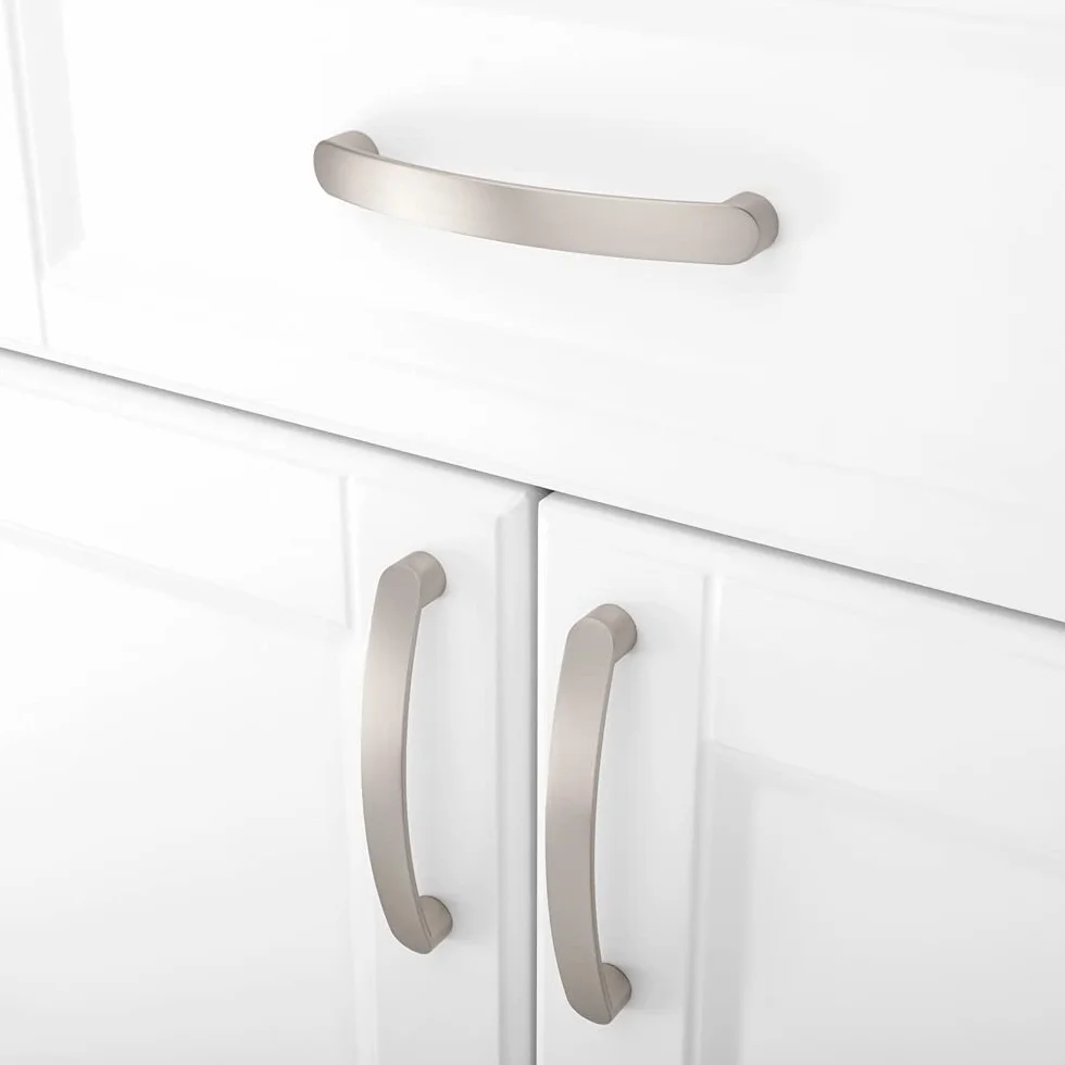 Maniglie per Mobili da Cucina 160mm Acciaio Inox Nichel Satinato 10 Pezzi