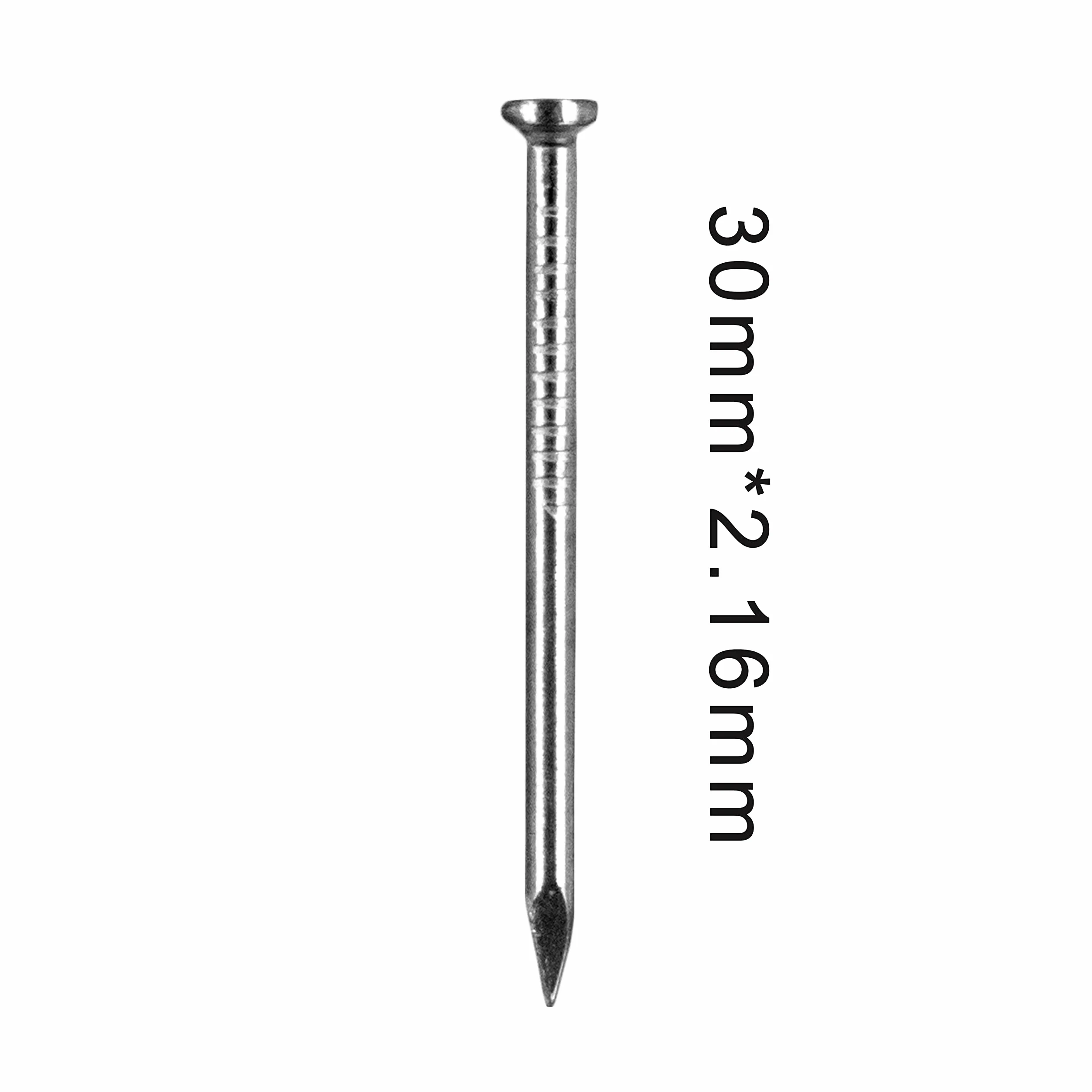 OMOTOOL Set di chiodi in cemento da 3 cm 100 pezzi acciaio al carbonio per appendere