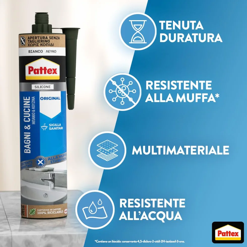 Pattex Siliconi Sigillante Bianco Henkel