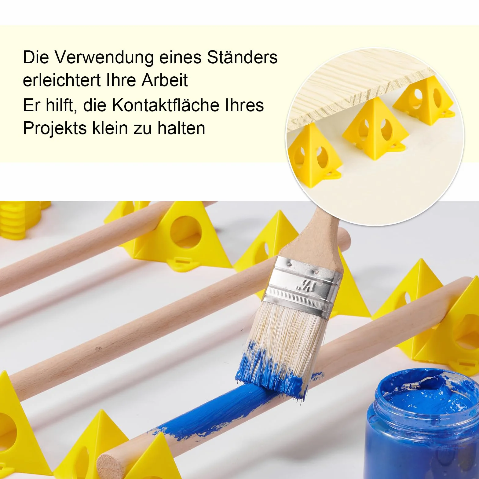 Supporti a Piramide 30 Pezzi Mini Cono Vernice Stand Set per Falegnami Pittori