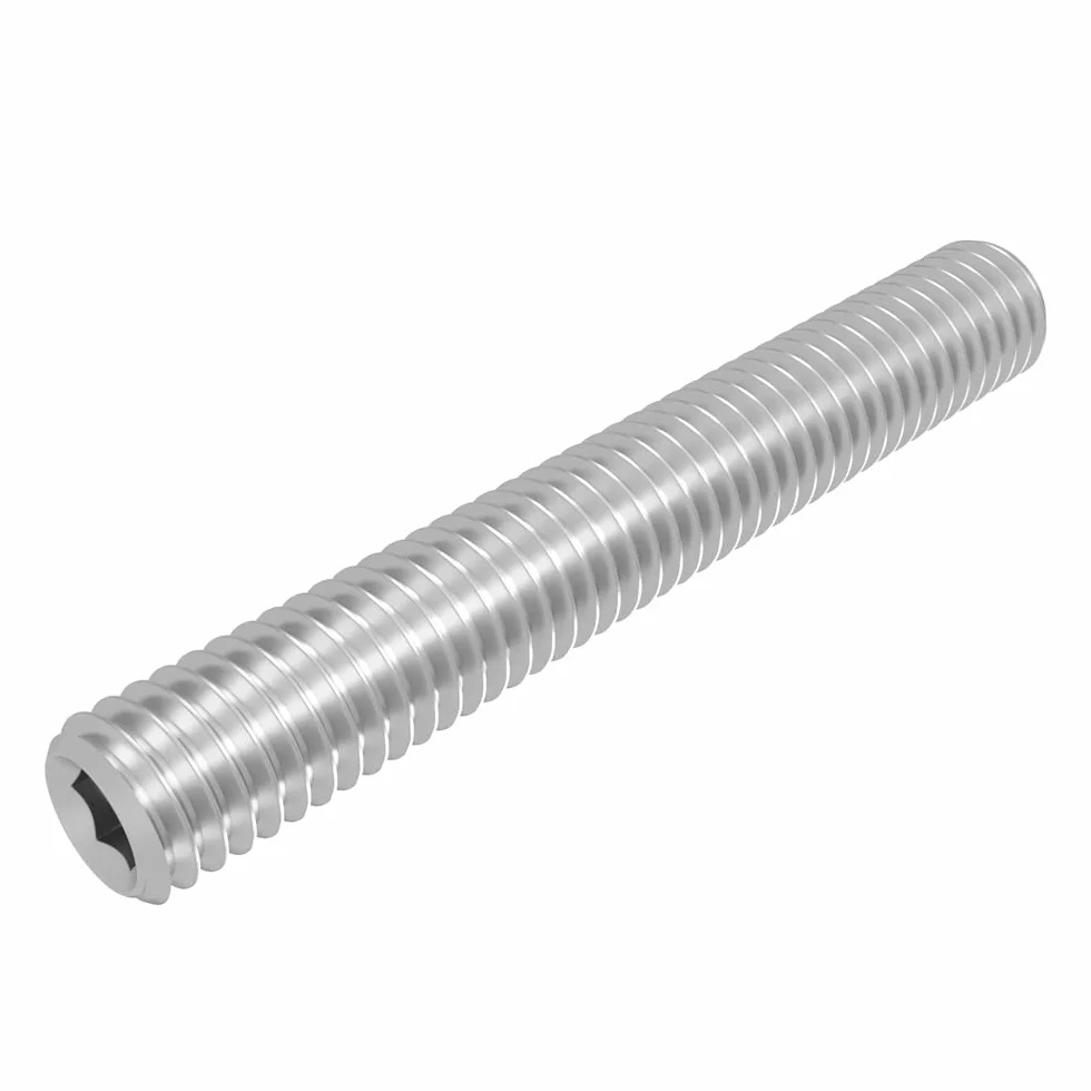 SECCARO Grani con punta conica M8 x 55 mm, acciaio inossidabile V2A A2, DIN 913, ISO 4026, esagono interno, 20 pezzi