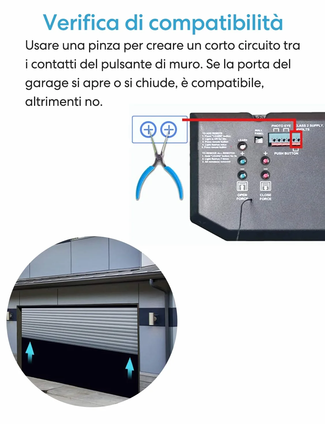 LoraTap Apriporta WiFi Garage Door Opener, Smart Interruttore, Controllo App Smart Life, Alexa