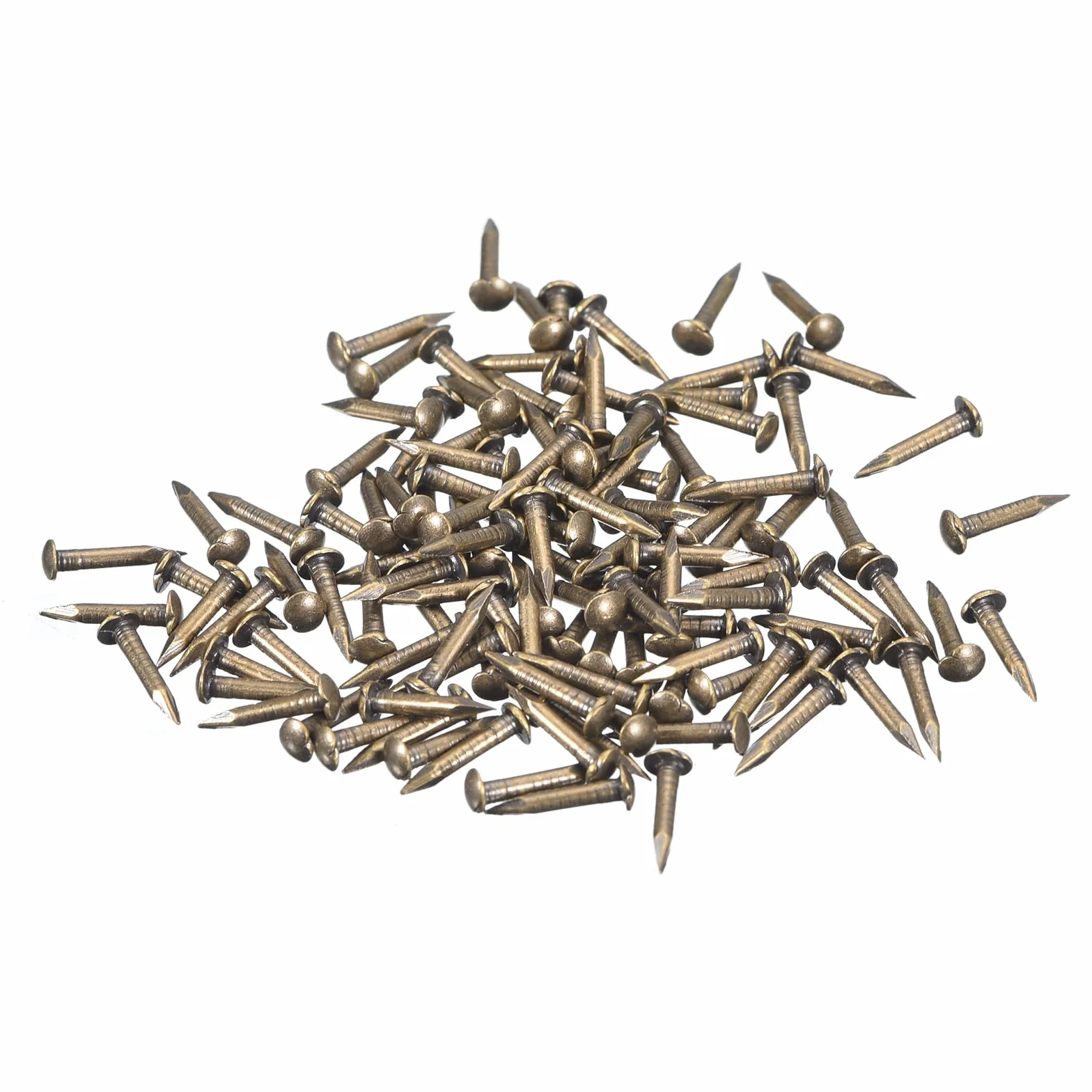 QUARKZMAN Chiodi Piccoli 1.2mmx8mm Ottone Tonalità Bronzo 250pz