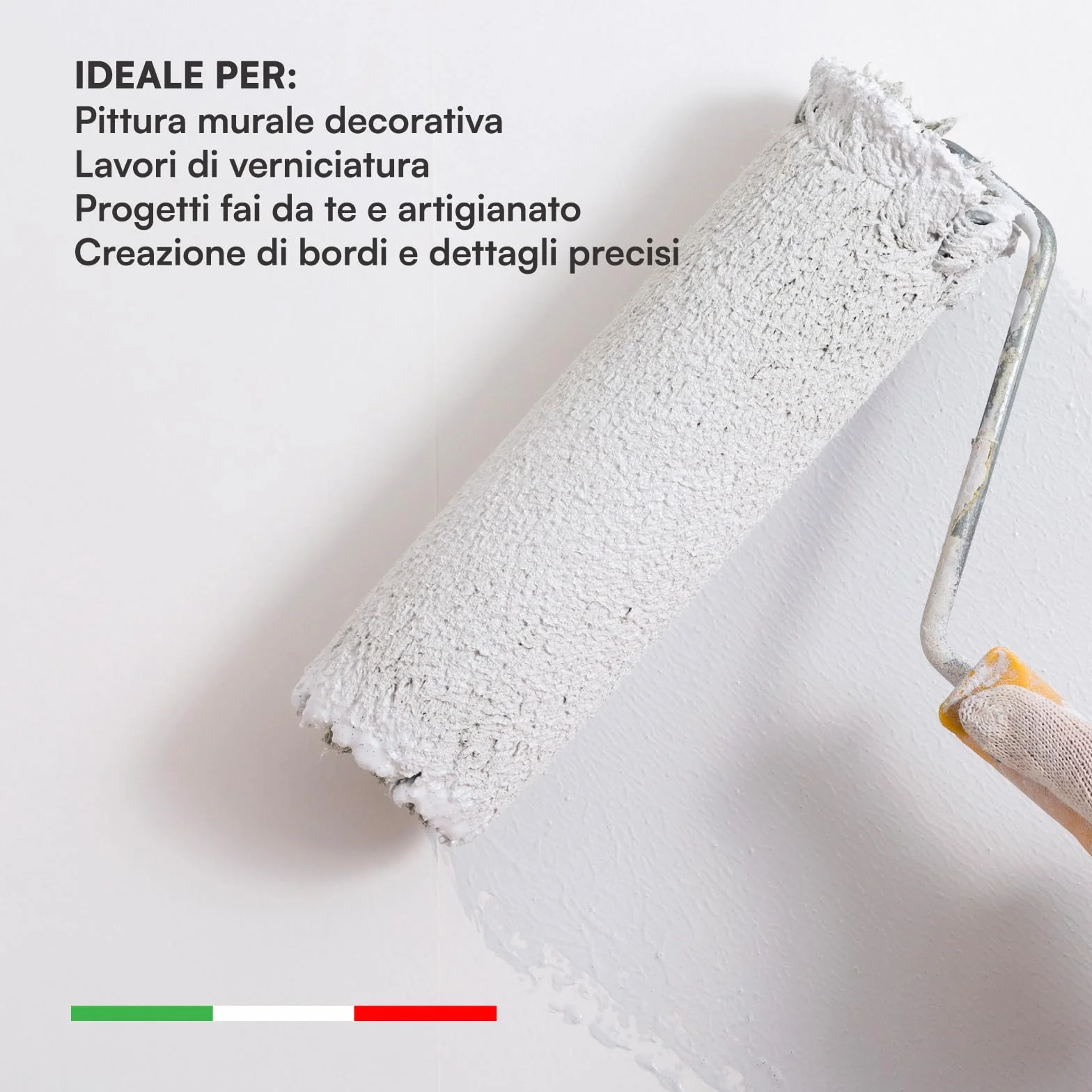Nastro da Imbianchini 50mm x 50m Carta Gommata Professionale Riciclabile per Mascheratura Pittura