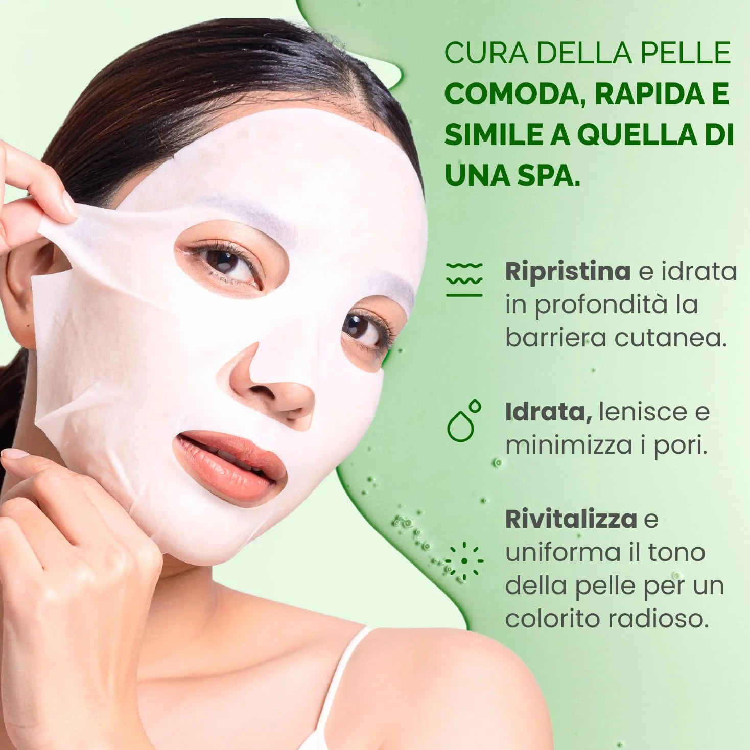 PLANTIFIQUE Superfood Maschera Viso in Tessuto Varietà Box 10 Pezzi - Idratante e Illuminante & Burro Struccante Coreano Viso e Occhi - Makeup Remover Waterproof - 40 g