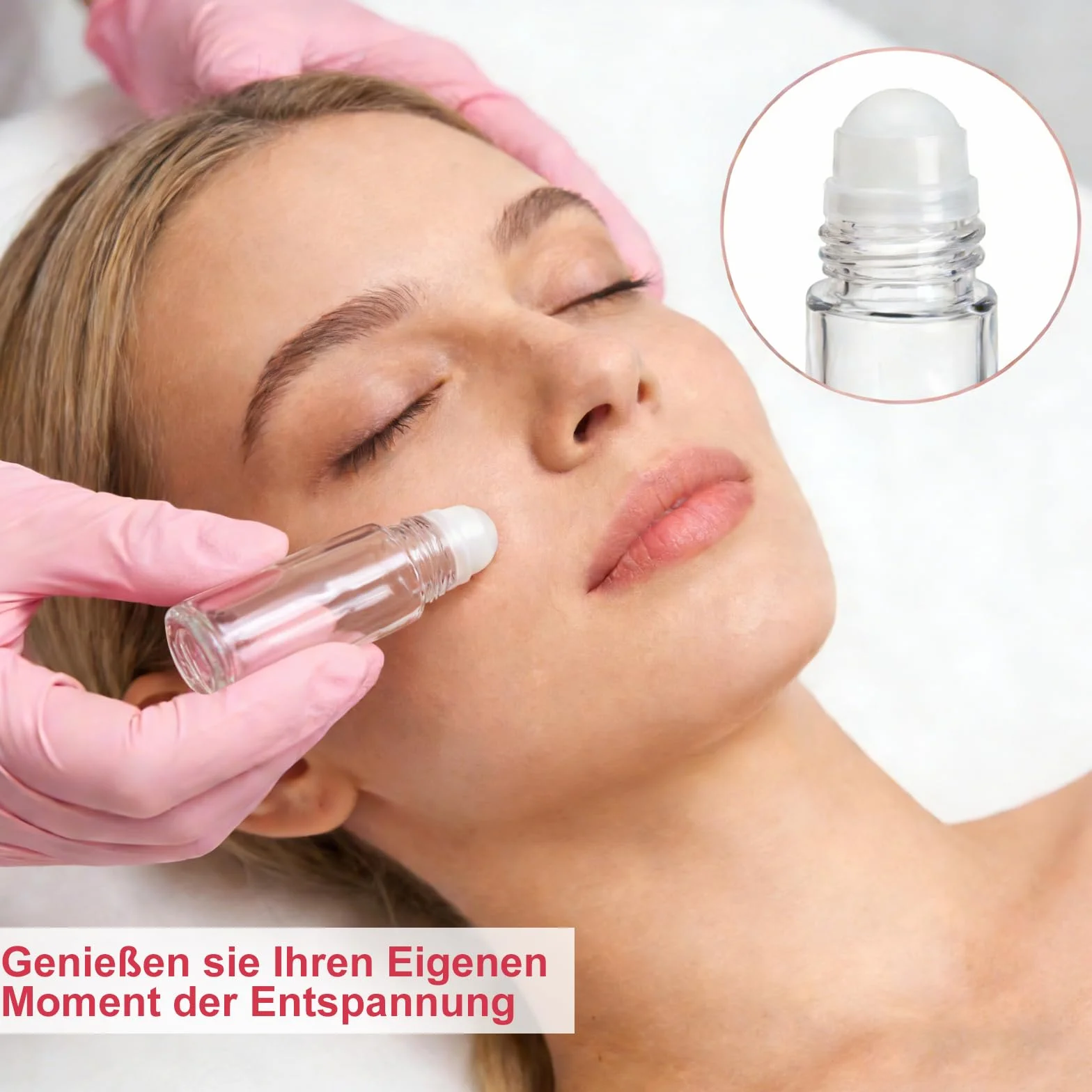 4 Pezzi 30ml Flaconi Roll on Vuoti in Vetro – Flaconi Roll on per Oli Essenziali con Sfera, Ricaricabili, con Contagocce, Imbuto e Adesivi per Aromaterapia e Profumi