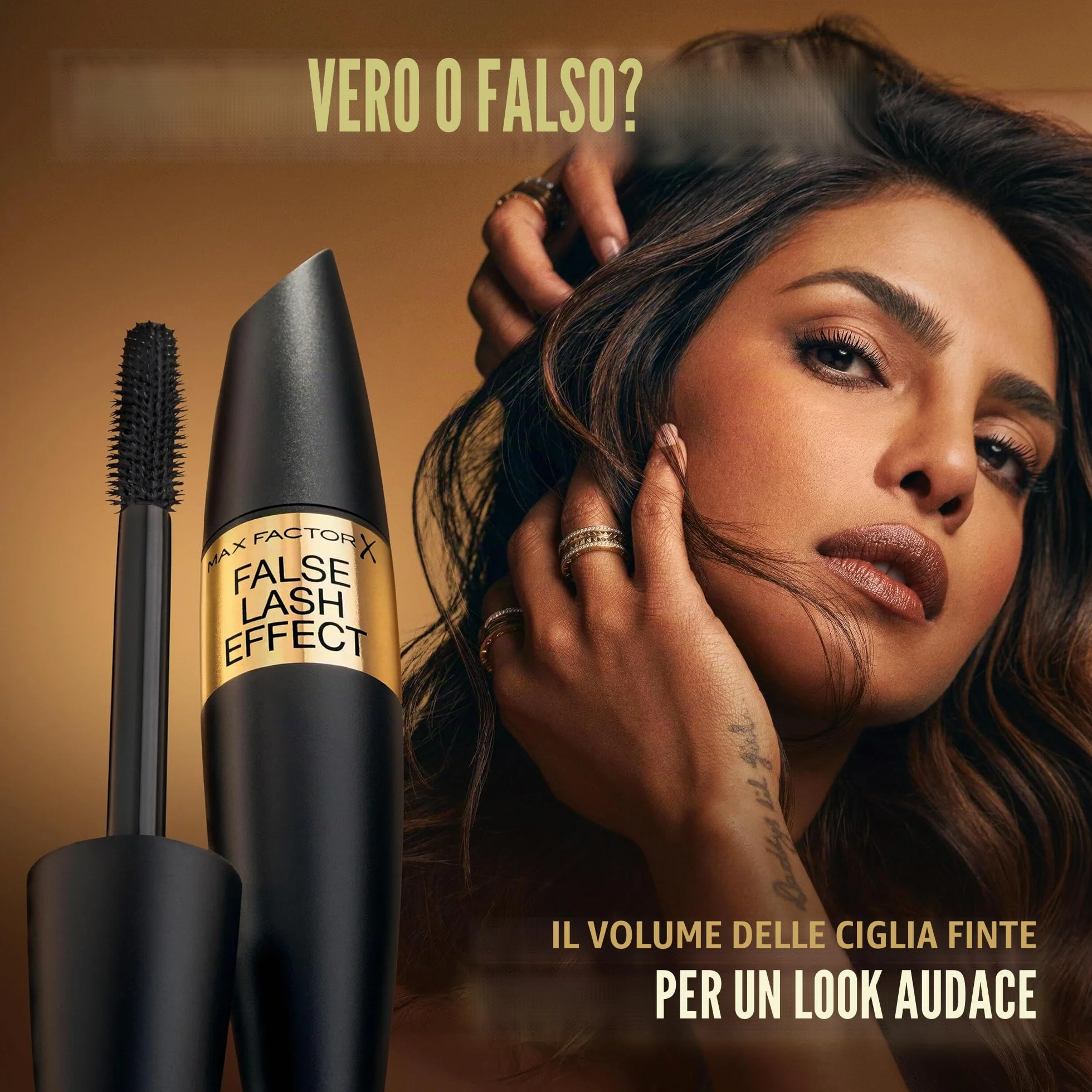 Max Factor, Mascara Volumizzante False Lash Effect Effetto Ciglia Finte, Nero/Black, 13 ml
