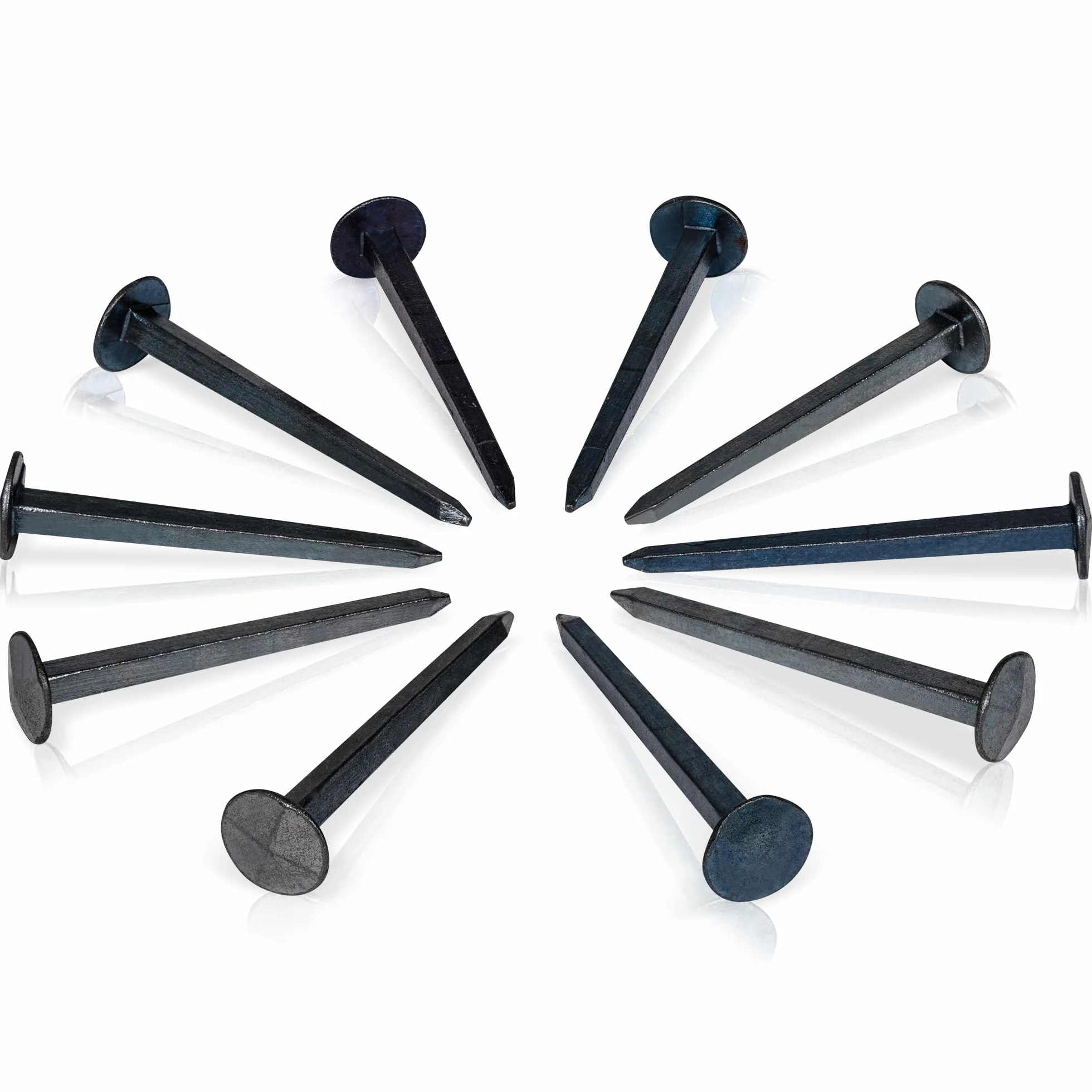 Chiodi Lucchetto Decorative Forgiate Effetto Anticato 20 mm Set 10 Pezzi Blu-Nero 20-60 mm