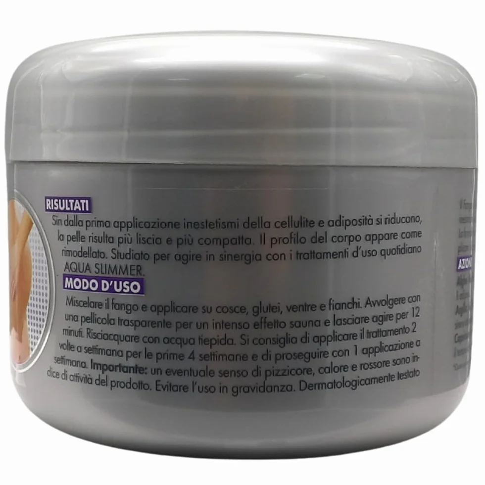 Fango Anticellulite Di Alghe Mediterranee. Rimodellante Ultra-Rapido, Contro Gli Accumuli Adiposi 500g