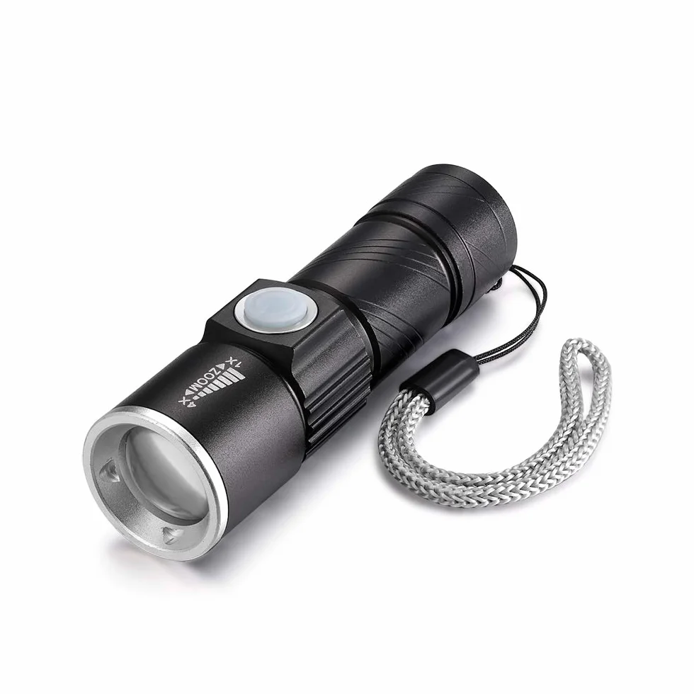DARKBEAM Torcia UV 395nm USB Ricaricabile LED, Lampada di Wood Portatile, Luce Nera Ultravioletta Blacklight Mini