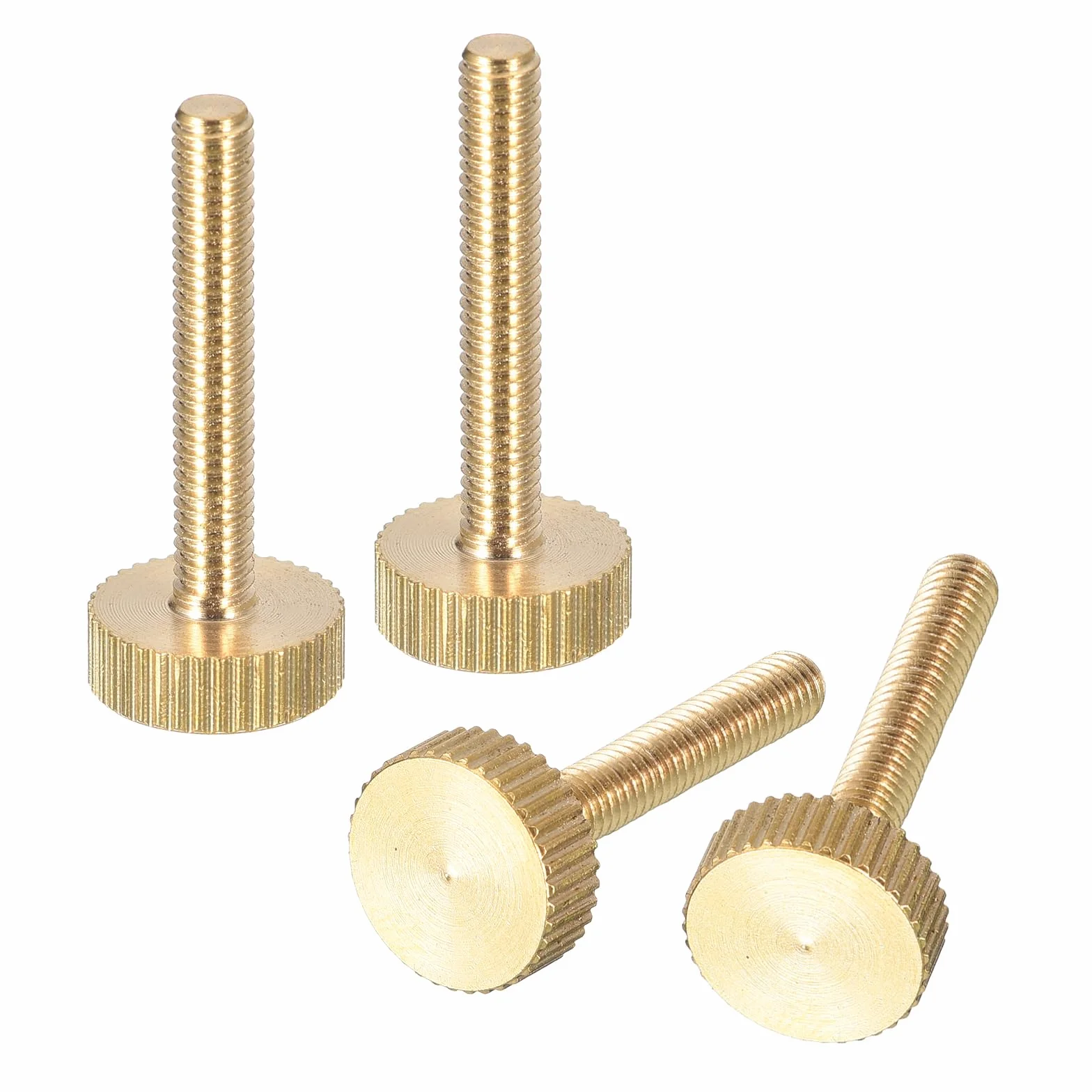 M4x25mm Viti a Pollice Scanalate Ottone, 4pz Bulloni per Impugnature