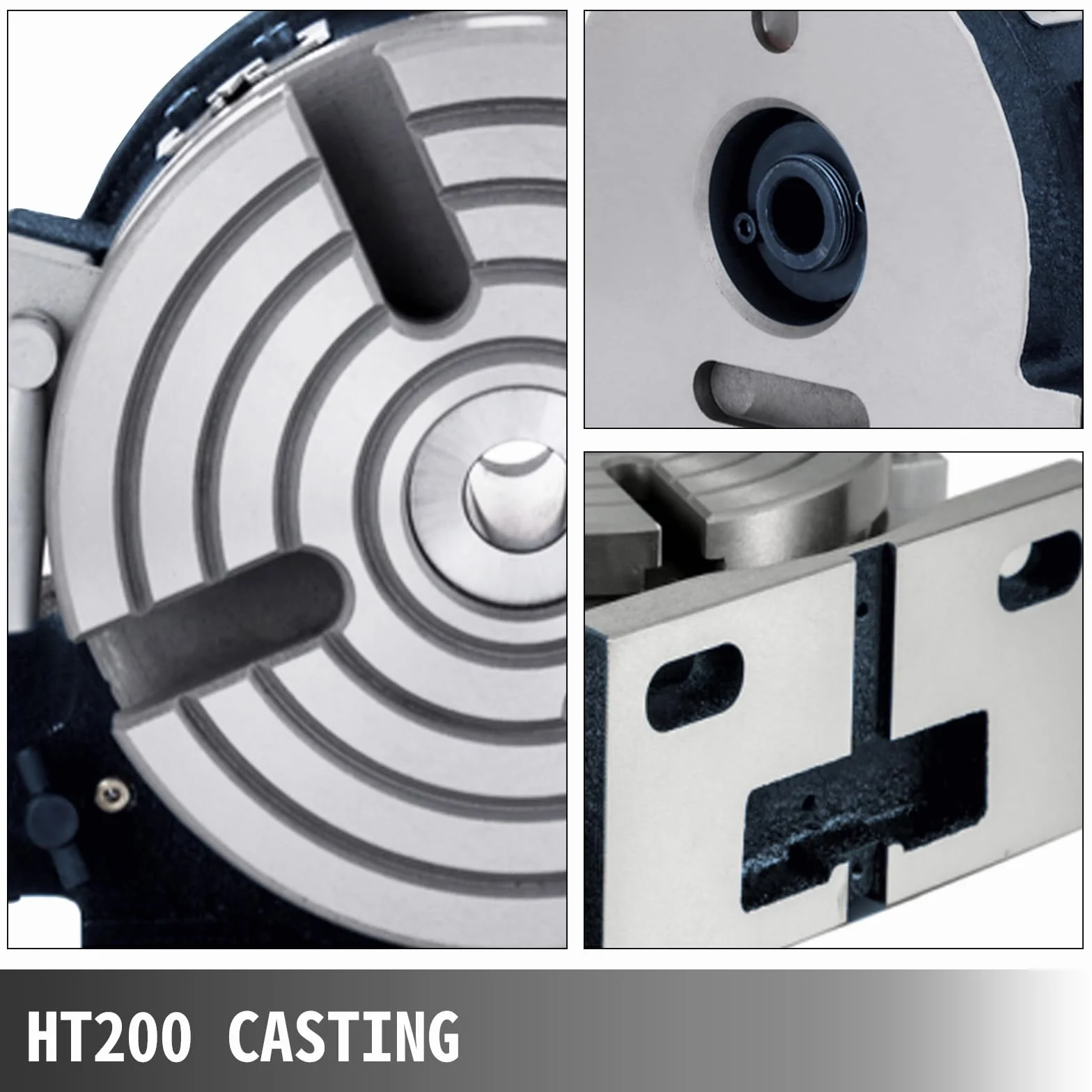 VEVOR Rullo di Divisione Verticale Orizzontale a 4 Scanalature 150 mm, Set di Fresatura HT200 per Tavolo Rotante