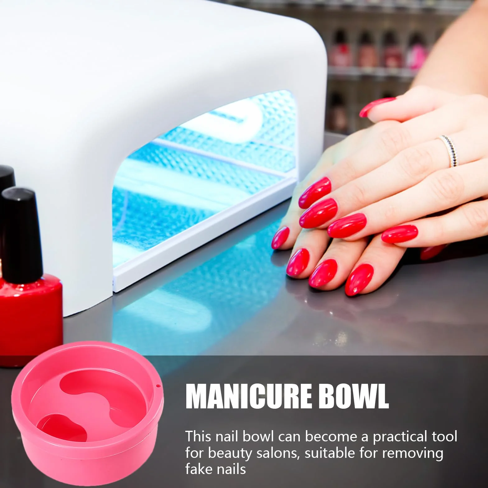 Ciotola Per Immersione Delle Unghie - Ciotola Per Ammollo | Contenitore | Strumento Per Manicure | Vaschetta Spa Mani | Accessorio Bellezza, Pulizia, Cura, Estetica Unghie