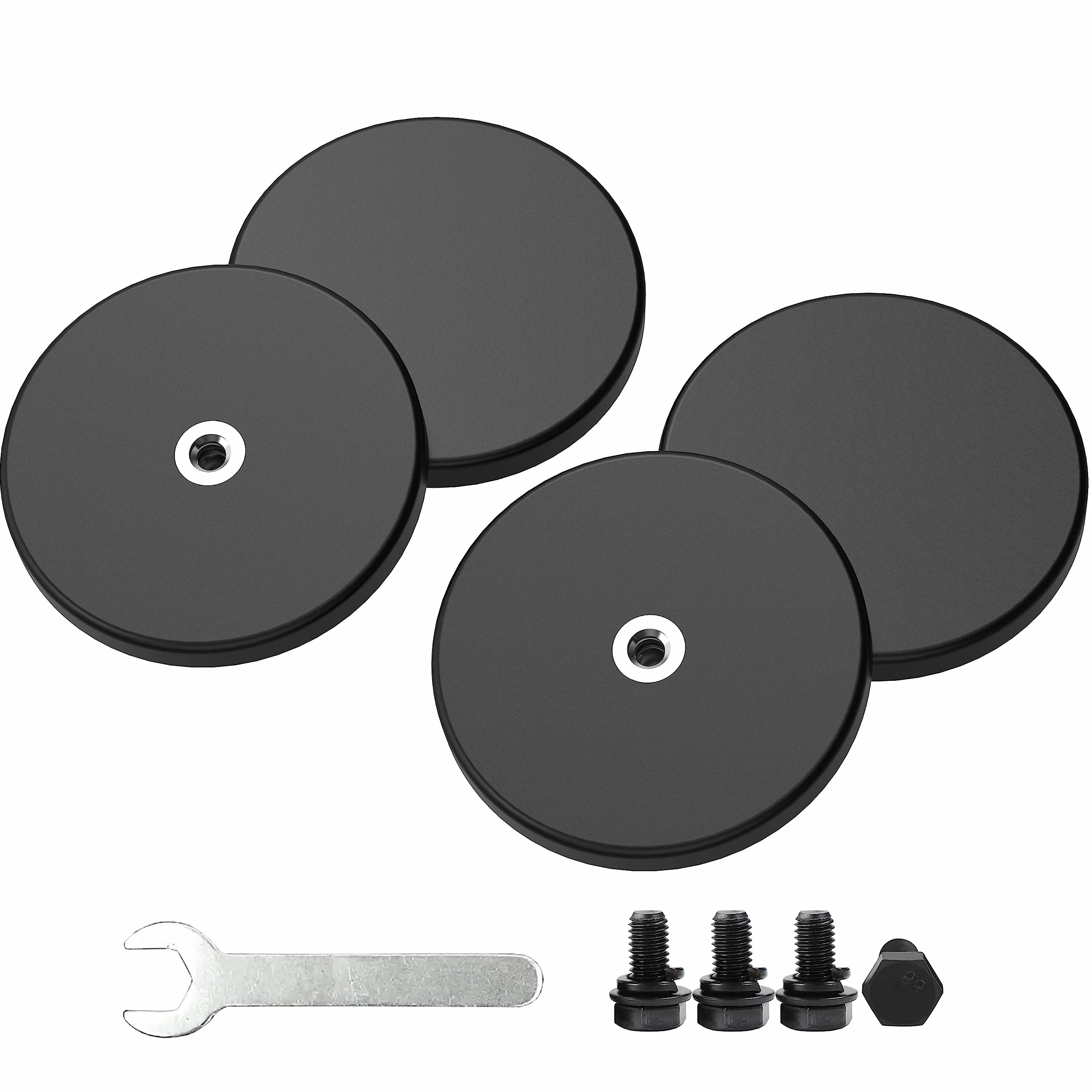 Magnetpro magnety gommate antypoślizgowe Ø43mm siła 15kg zestaw 4 sztuk