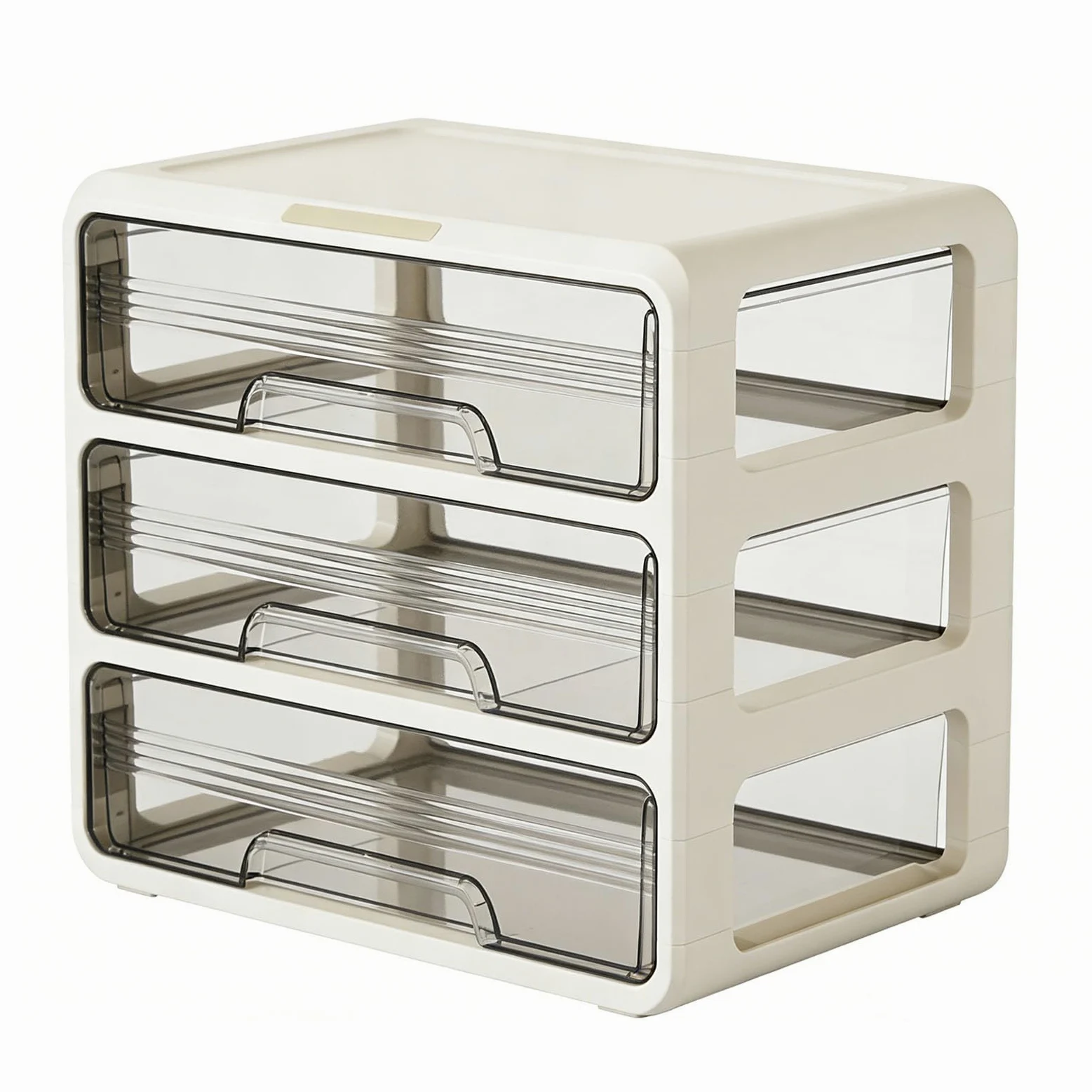 Duokon Porta Trucchi da Banco in Plastica, Contenitore Cosmetico, 11,22 X