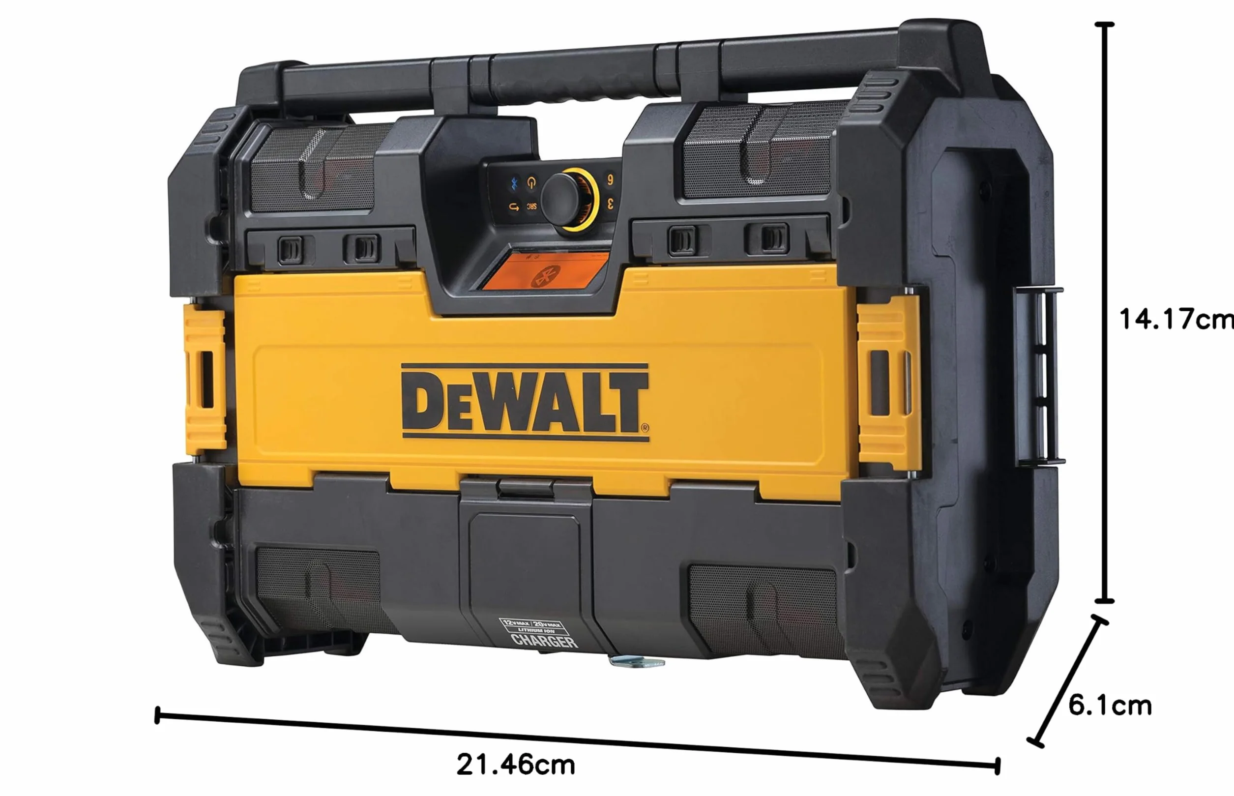 DeWalt Tough System Radio Ds280 Unità Radio Caricabatteria Xr, Am/Fm/Dab, Ip54, Carica Usb