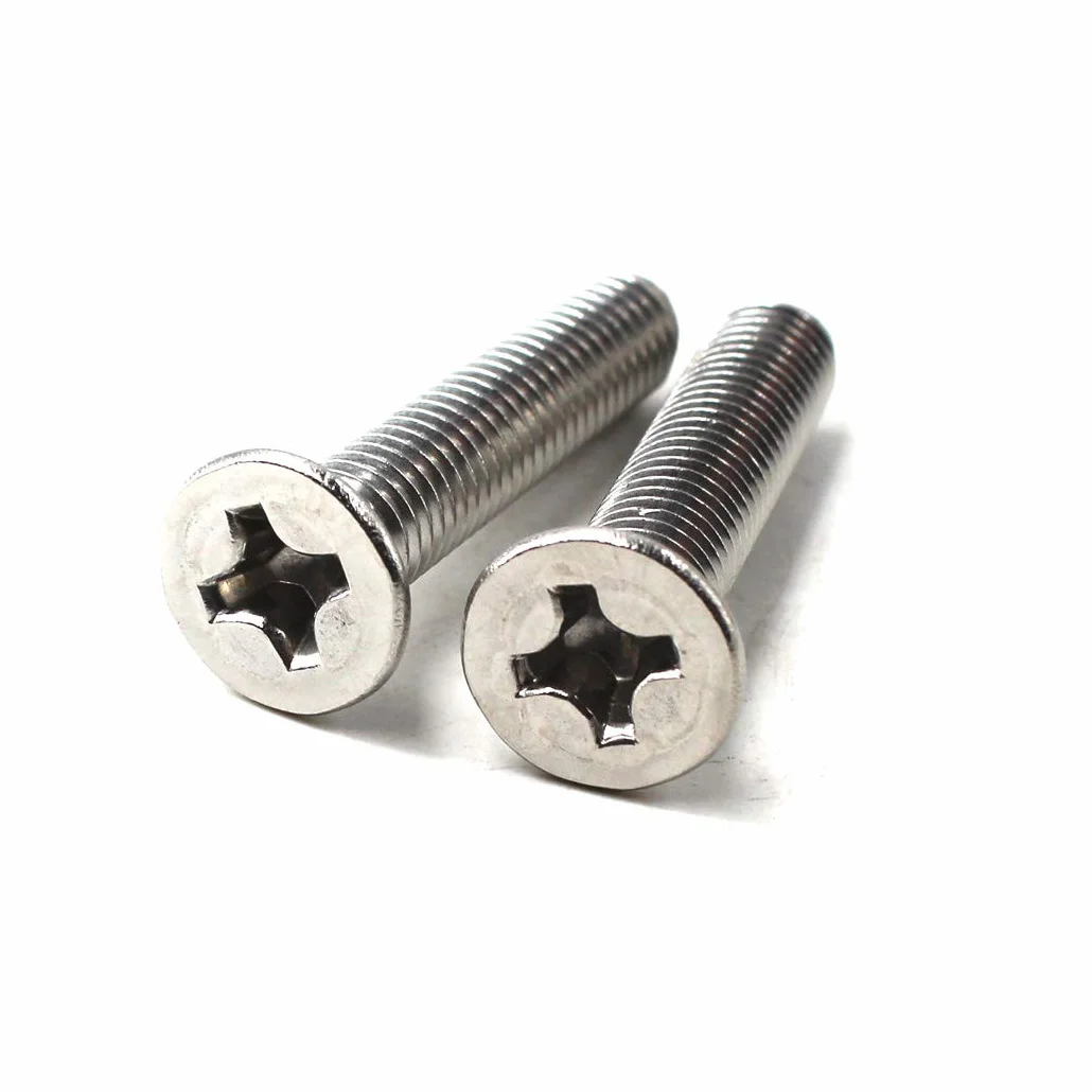 Viti M3x8mm a testa piatta in acciaio inox 304, confezione da 100