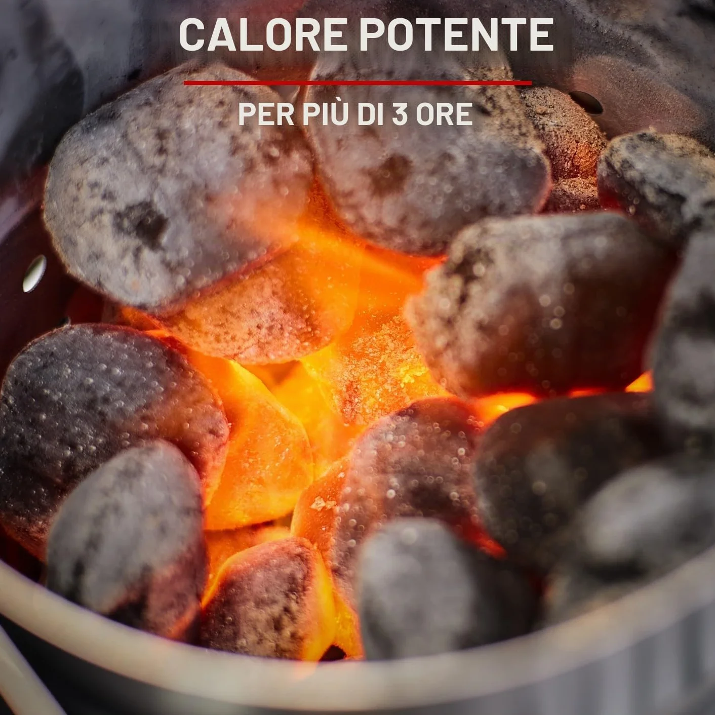 Weber Bricchetti di carbone 4 kg BBQ combustibile naturale accensione 20 minuti 3 ore