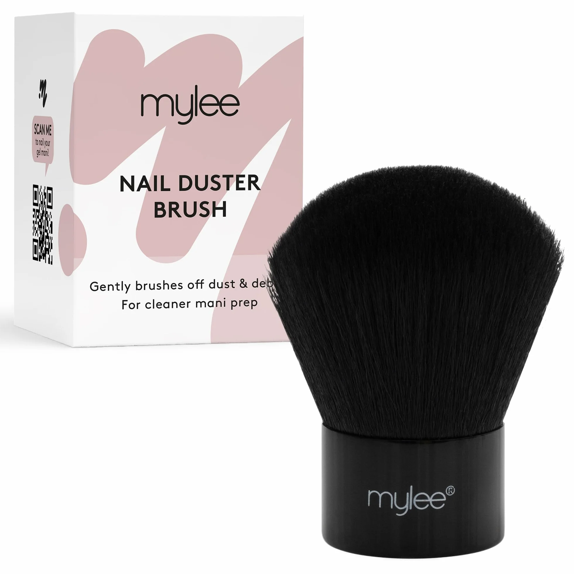 Mylee Pennello Duster Brush per Spolverare le Unghie, Rimuove Polvere della Limatura, per Glitter, Unghie in Acrilico e Nail Art, Spazzola Pratica e Facile da Usare, Compatta, Precisa e Comoda