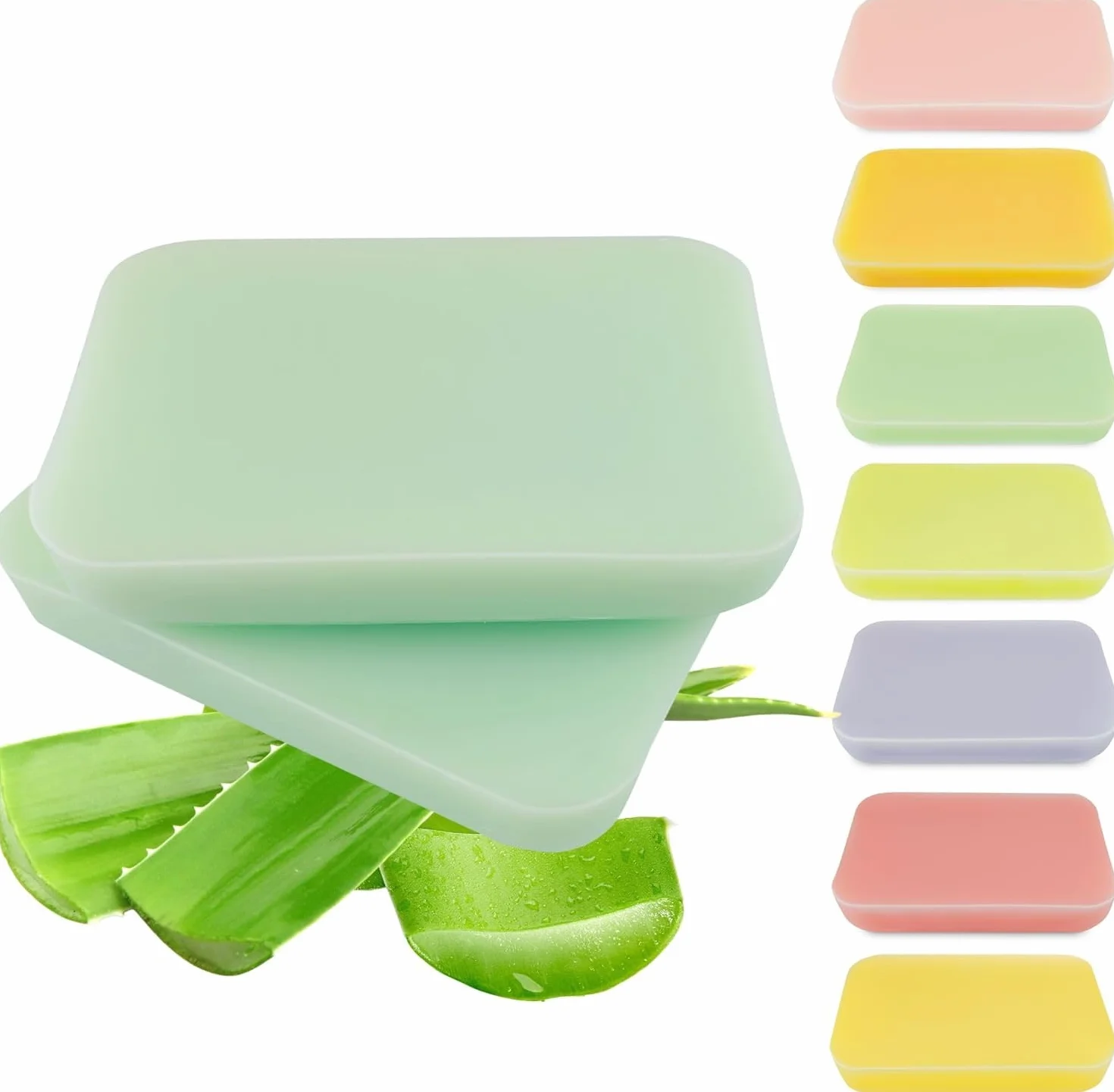 isabellenails Cera di paraffina con 13 fragranze | Paraffina Wax - Blocchi di paraffina per mani e piedi, pelle secca, muscoli rigidi - 4 x 500 ml (aloe vera)