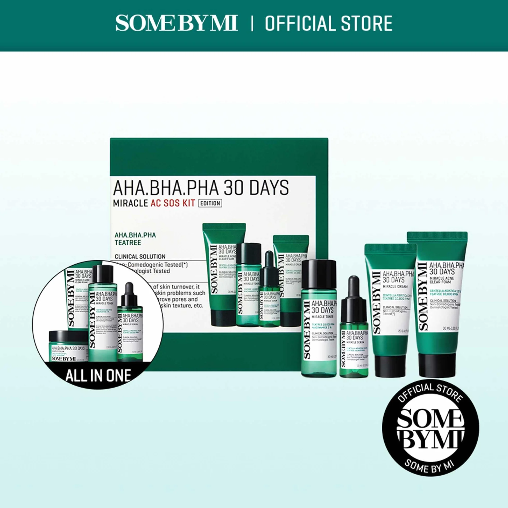 Some By Mi prodotto beauty Aha Bha Pha 30 Days Miracle Ac Sos Kit 4St (30Ml, 30 ml
