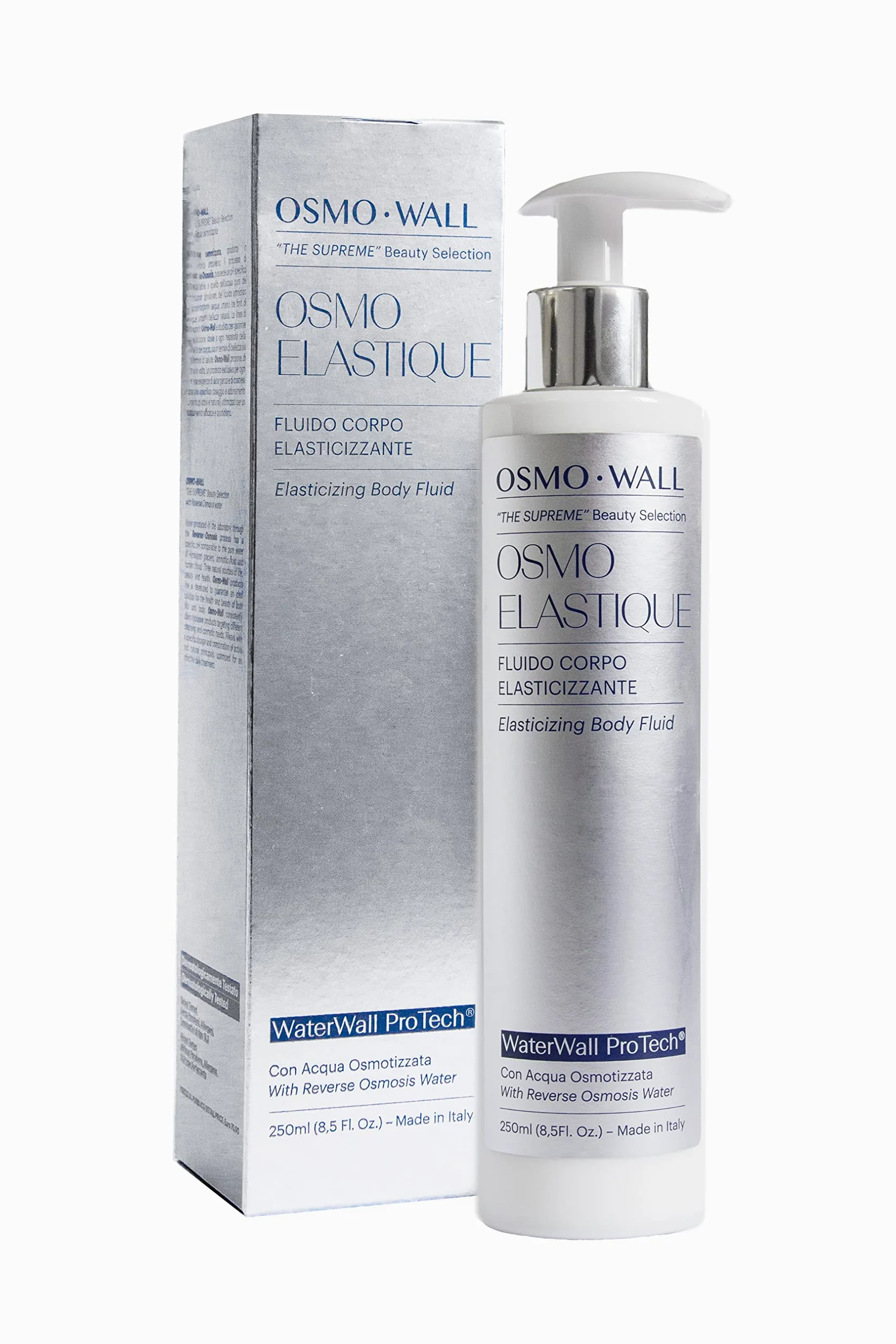 Osmowall OSMO ELASTIQUE Fluido Corpo Elasticizzante, Idratante. Contrasta la formazione delle smagliature e gli inestetismi della cellulite. Ideale durante e dopo la gravidanza. 250 ml