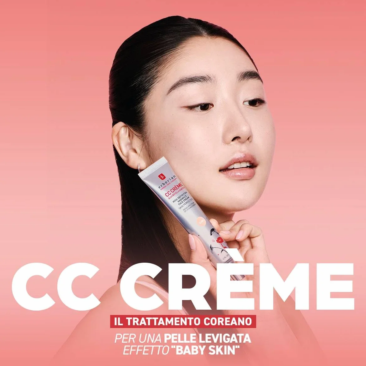Erborian - CC Crème alla Centella Asiatica - Trucco per il Teint e Trattamento Illuminante ad Alta Definizione - Trattamento Cosmetico Coreano per il Viso con SPF 25 - Doré 15 ml