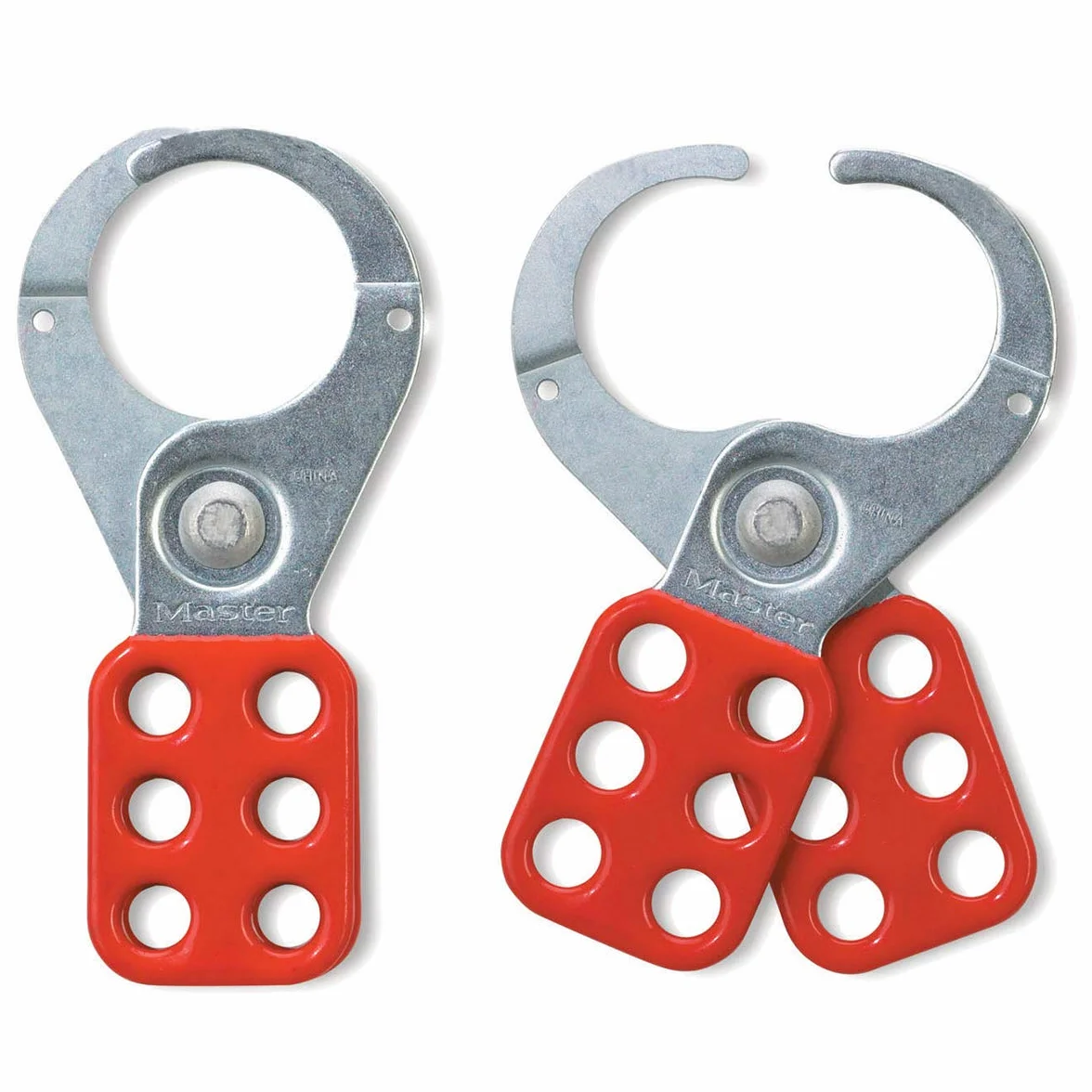 Master Lock 421 Lockout Hasp rosso e argento 12.2 x 6 x 0.6 cm