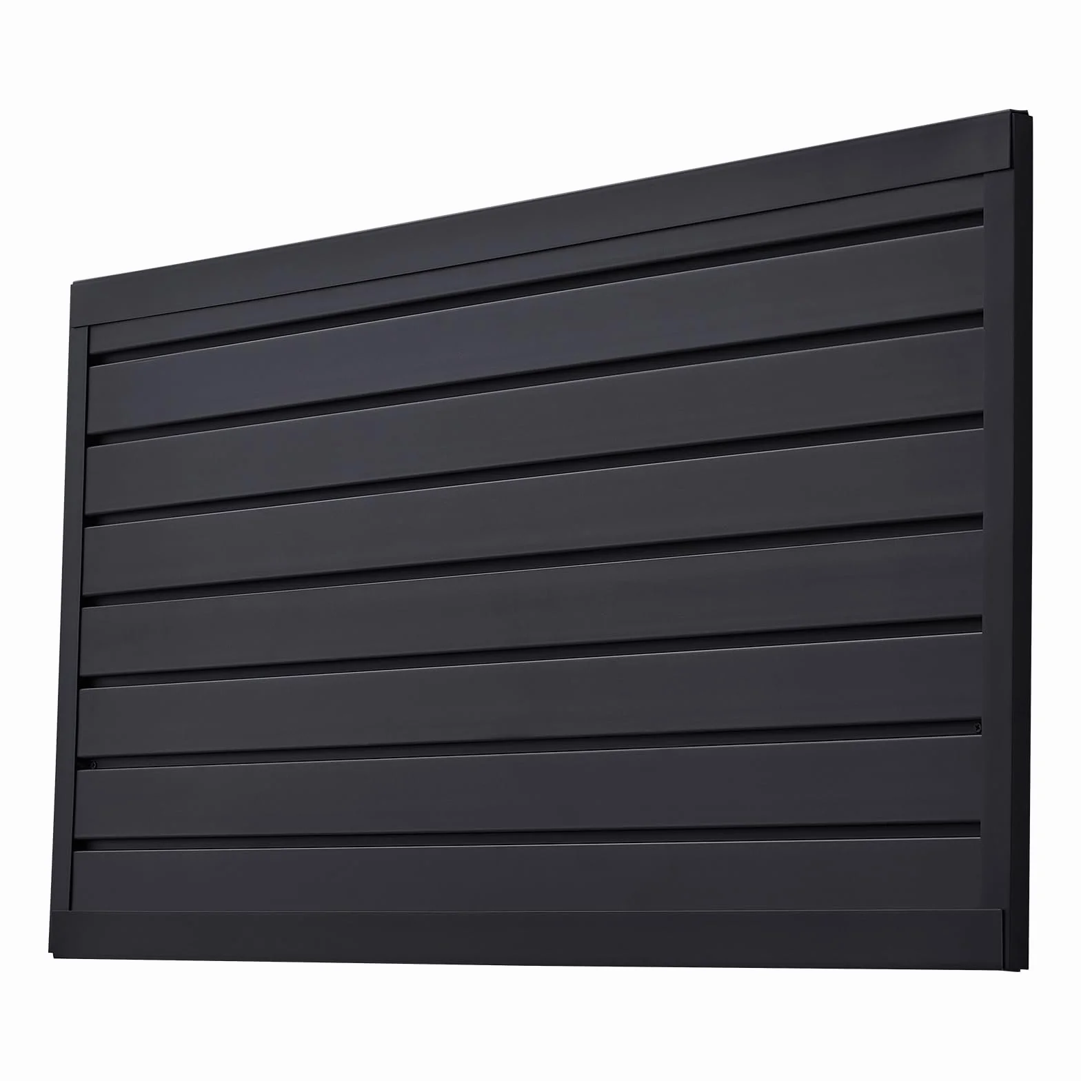 VEVOR Pannelli per Pareti a Doghe Modulare Regolabile Nero 1225 x 645 x 20 mm
