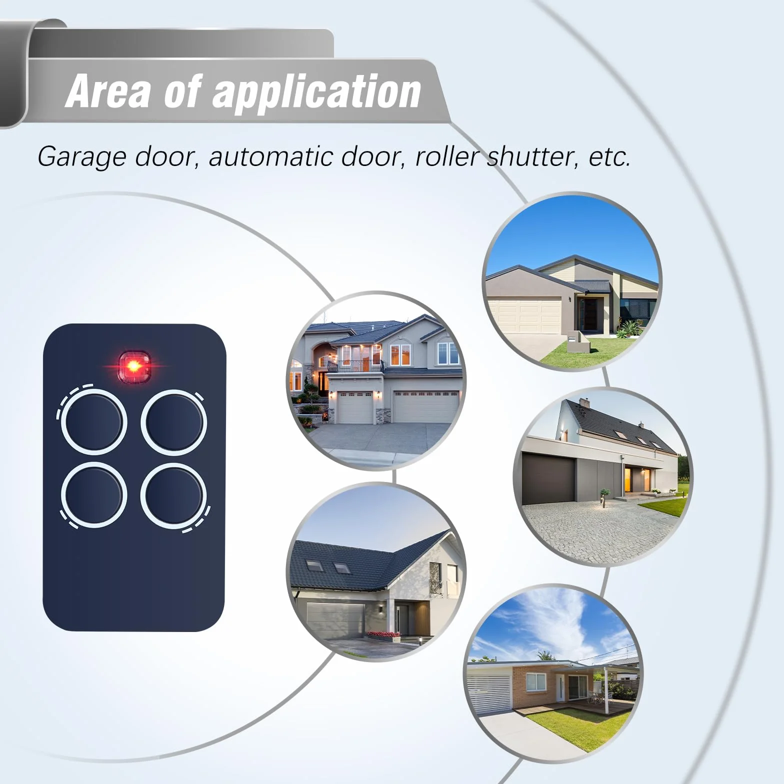 Telecomando Cancello 433MHz Compatibile Genius 4 Canali Garage ECHO TX4 433 RC TX2 433 RC 2 Pezzi
