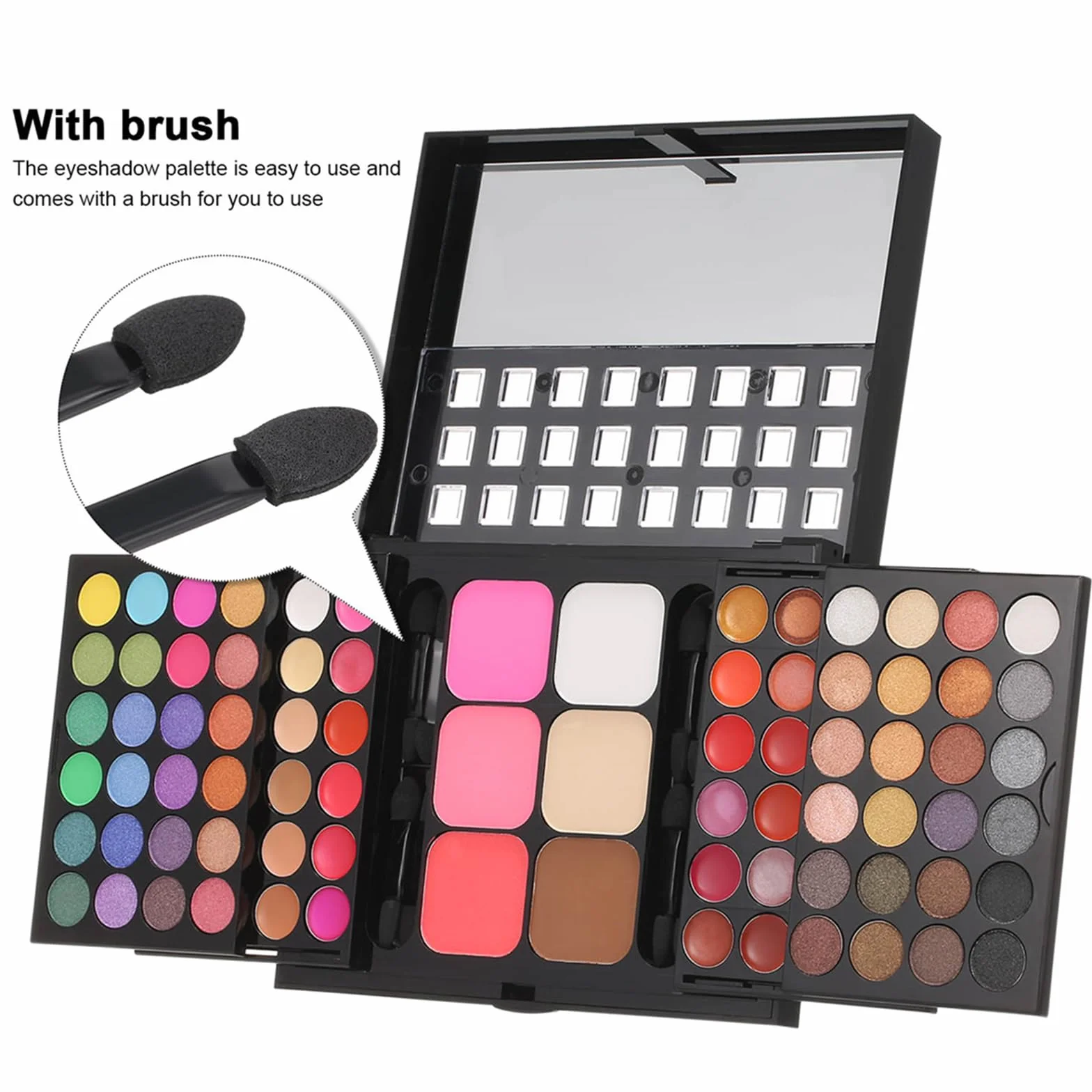 Trousse Trucchi Donna Ragazza, 78 Colore Palette di Ombretti per Trucco, Trucchi Donna Tutto in Uno Tavolozza Completo Valigetta con Ombretto, Gloss, Rossetti e Polveri Viso