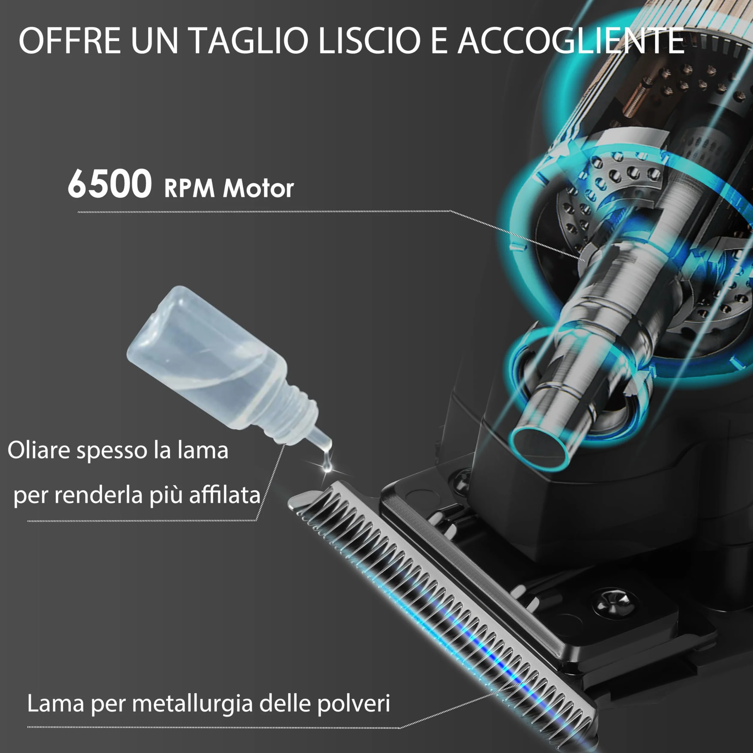KEMEI PG2299 Tagliacapelli Professionale da Uomo, Kit di Taglio per Capelli Senza Fili, Tagliabarba Zero Gapped, Tagliacapelli da Barbiere con Lama a T e Ricaricabile USB, Regali per la Festa del Papà