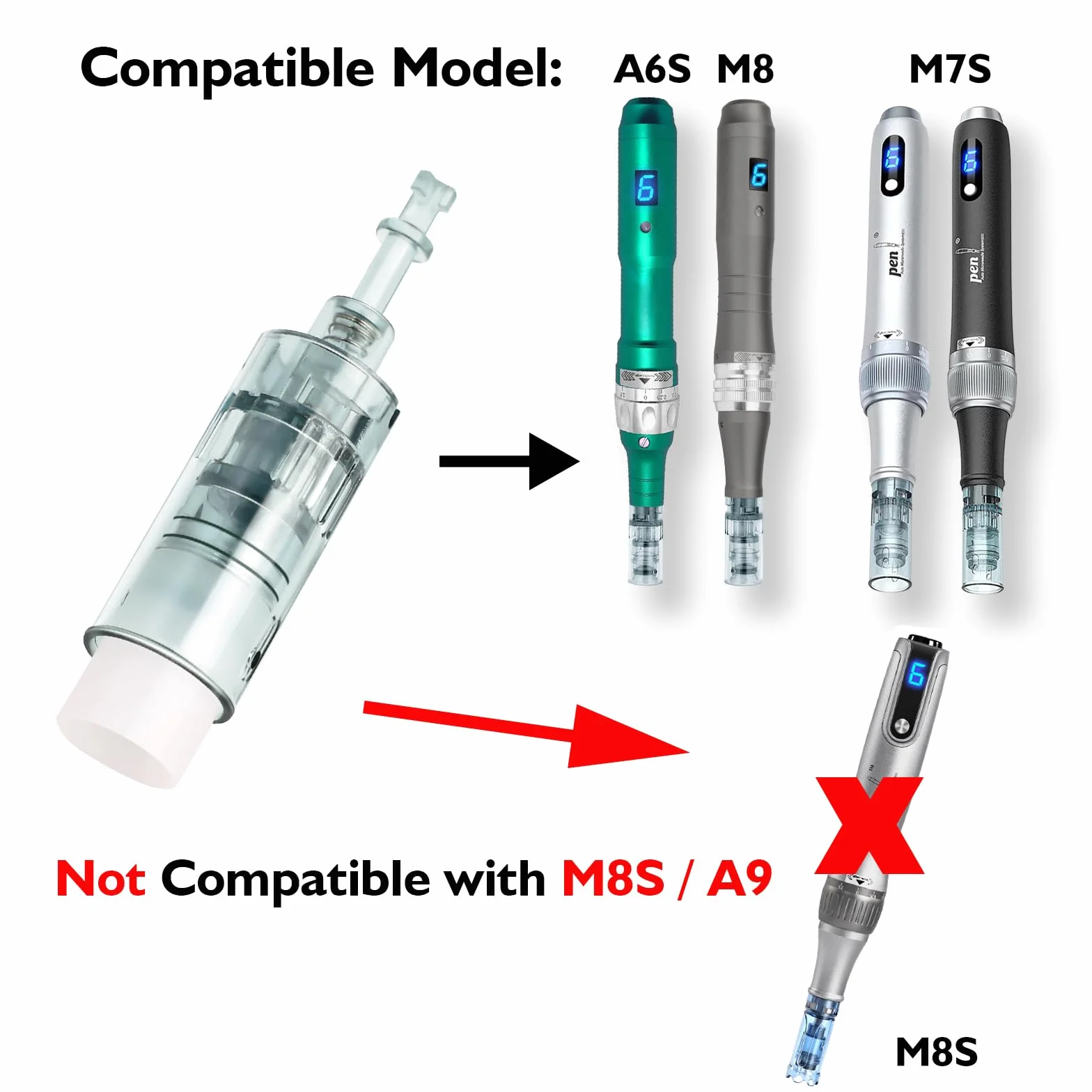20 Pezzi Dermapen M8 Microneedling Cartucce 36 Pins, Ricambio Originale Derma Pen per Microneedling Ultima M8/ M7S/ A6S Microneedling Electric Derma Pen, Slot a Baionetta (36Pins, 20Pcs)