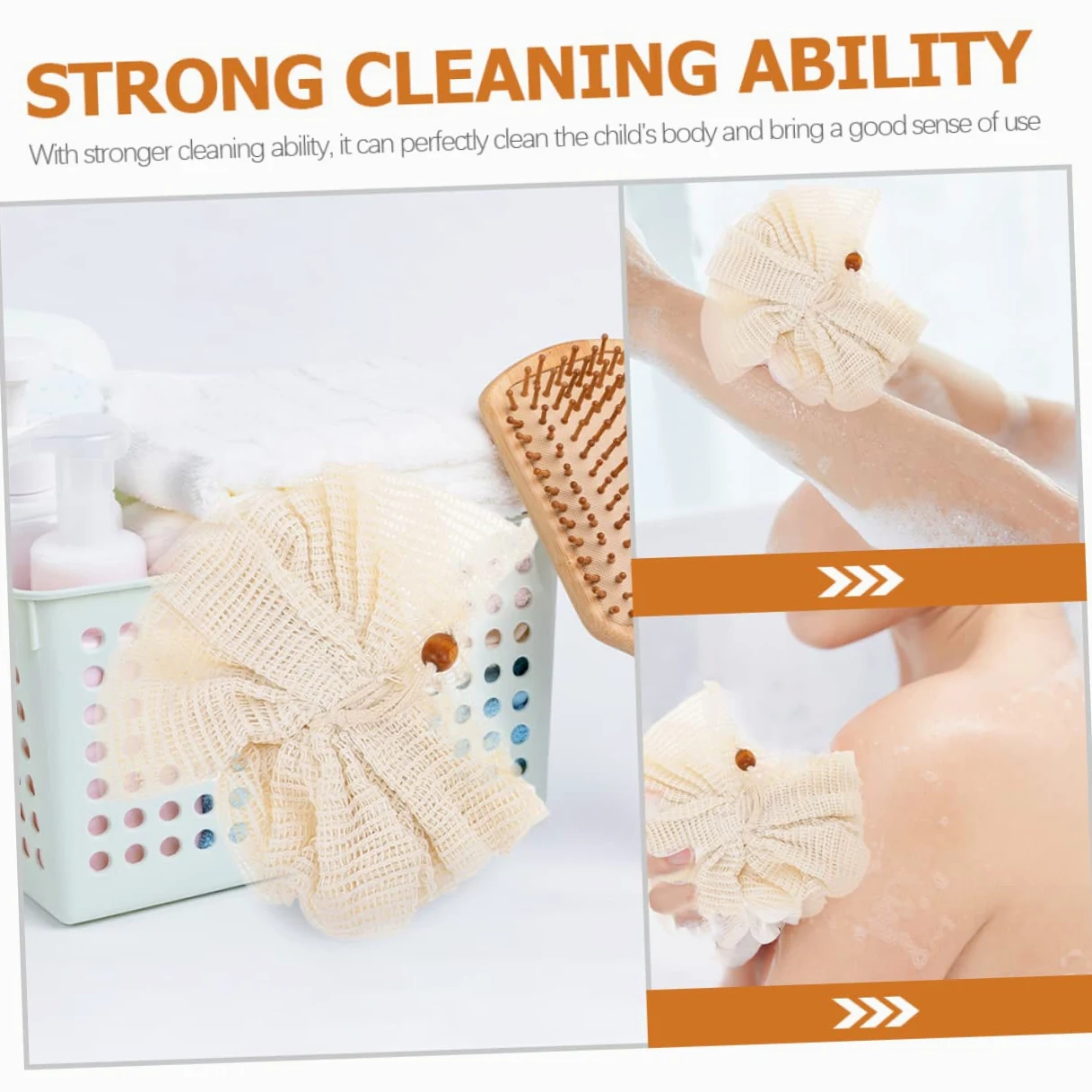 FRCOLOR 3 Set Di Spugna Da Bagno Esfoliante Per Il Corpo Spugna Da Bagno Massaggiante Delicata 4 Pezzi*3