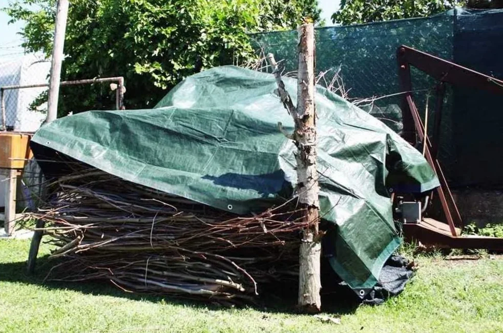 Telo Telone Occhiellato Antistrappo Impermeabile Polietilene 5x8m Verde 120 g/m²