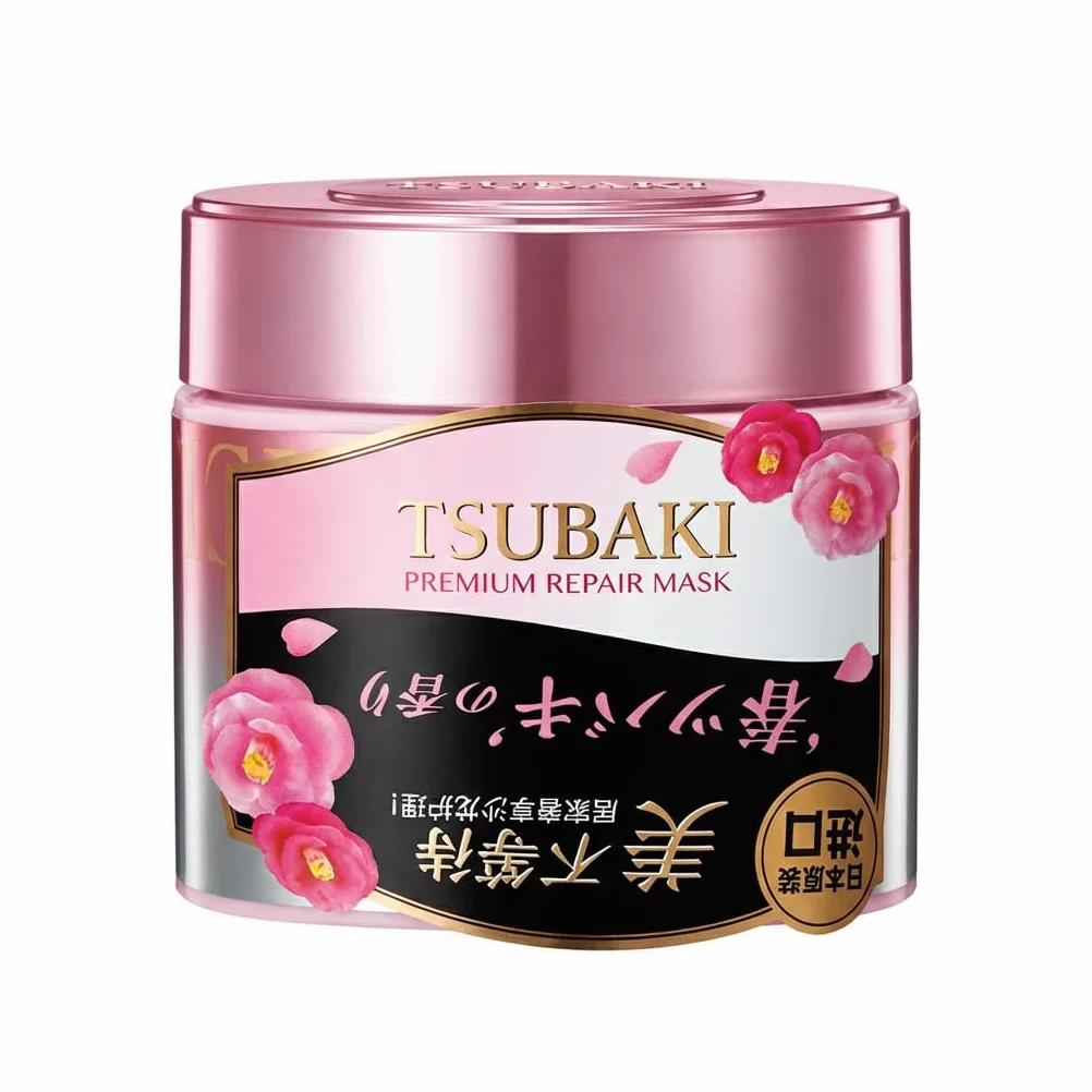 TSUBAKI Premium Repair Mask - Maschera Capelli Riparatrice al Camelia - Trattamento Giapponese per Capelli Danneggiati - Vaso 180g