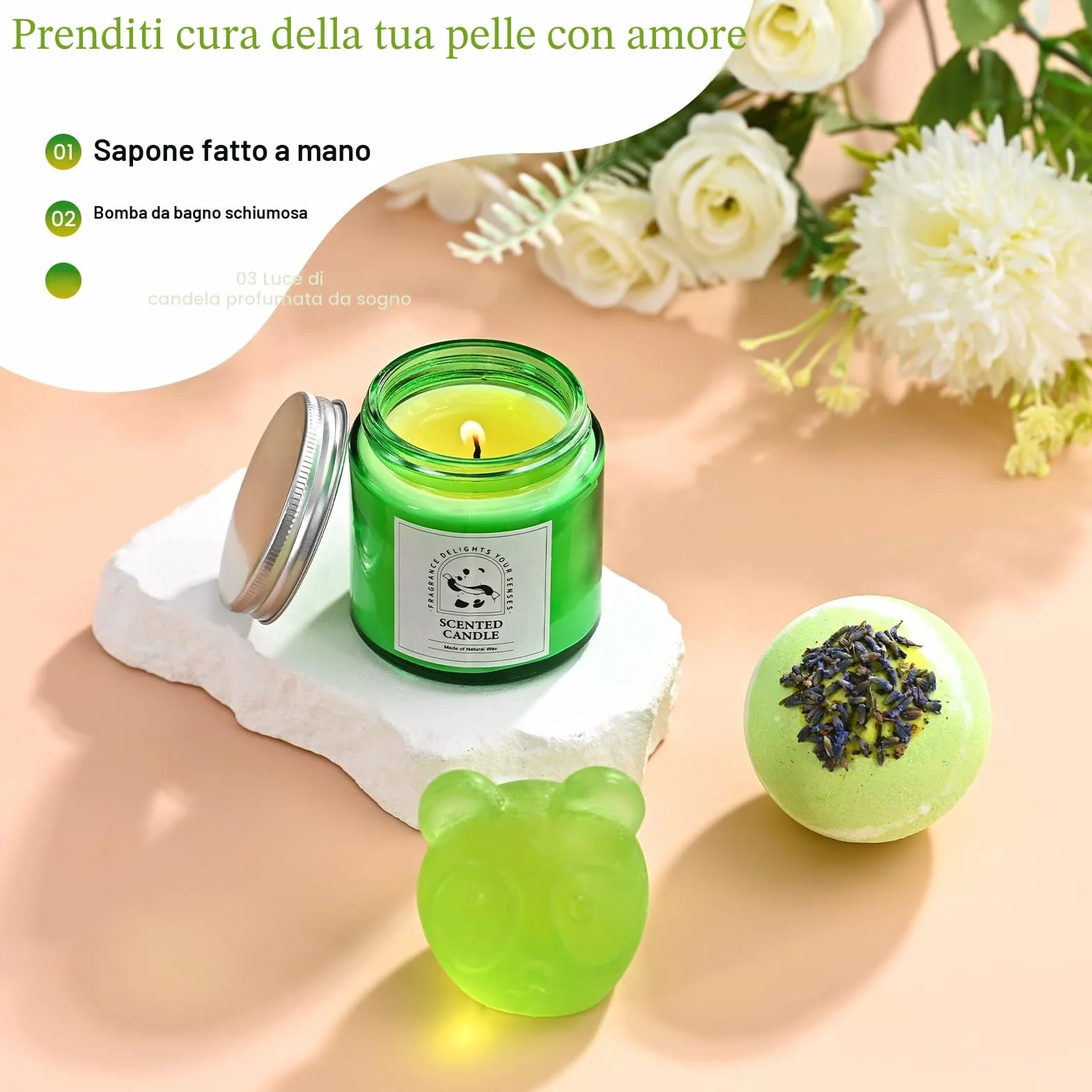 Regali Di Compleanno,Cesti Regalo Di Compleanno,Set Spa,Confezioni Regalo Per La Cura Personale Contenenti Coperte,Candele Profumate E Tazze,Set Panda: La Scelta Perfetta Per I Regali Alle Donne.